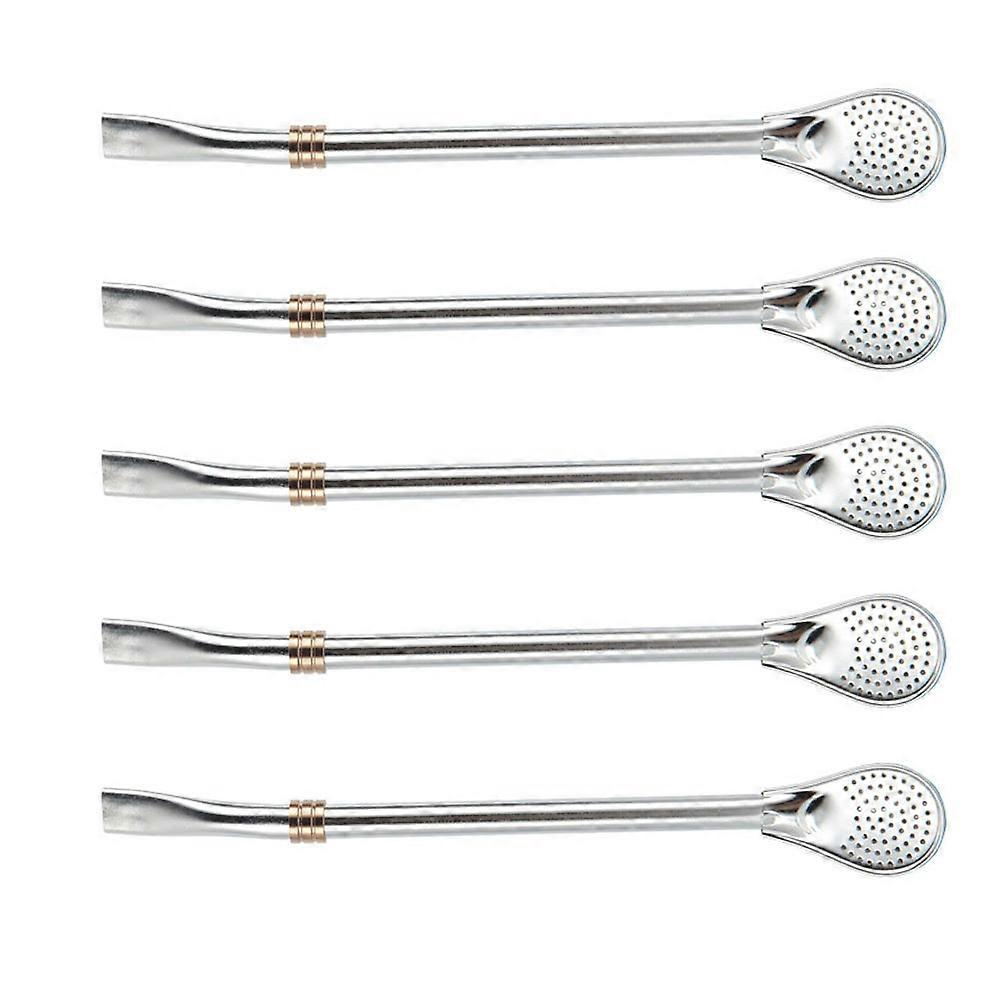 Coffee Filtering Spoon Straw, Stainless Steel for Everyday Use