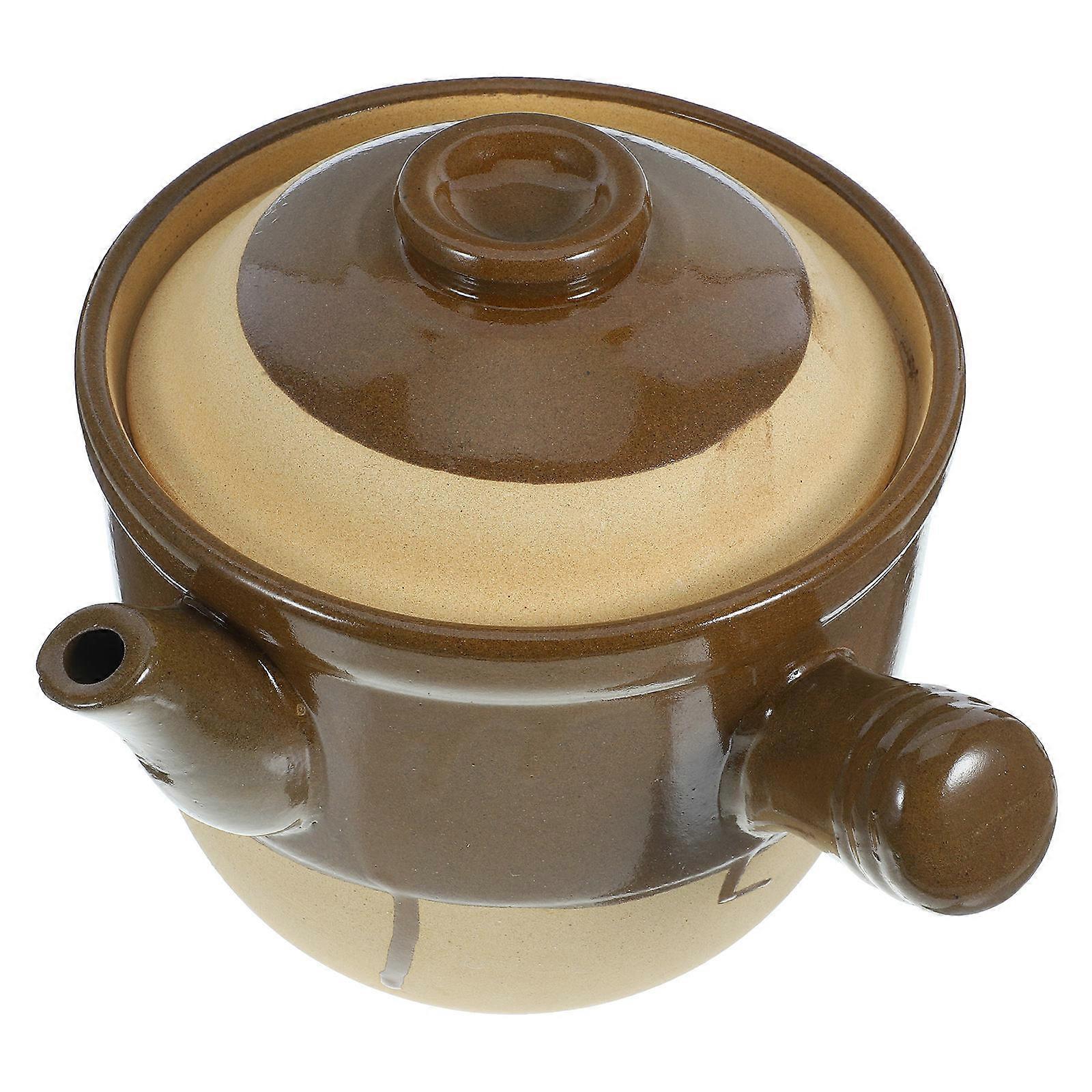 Boiling Pot Round Shape Casserole Cookware For Kitchenware And Medicine Kettle 1Set