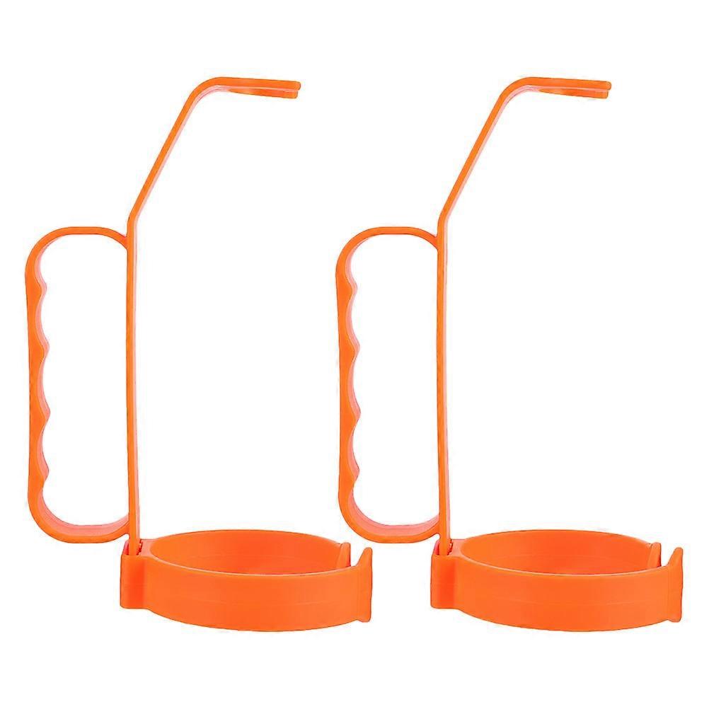 2 Pcs Beverage Bottle Handle for Easy Transportation Plastic Grip Soda Holder Portable Carrying Solution