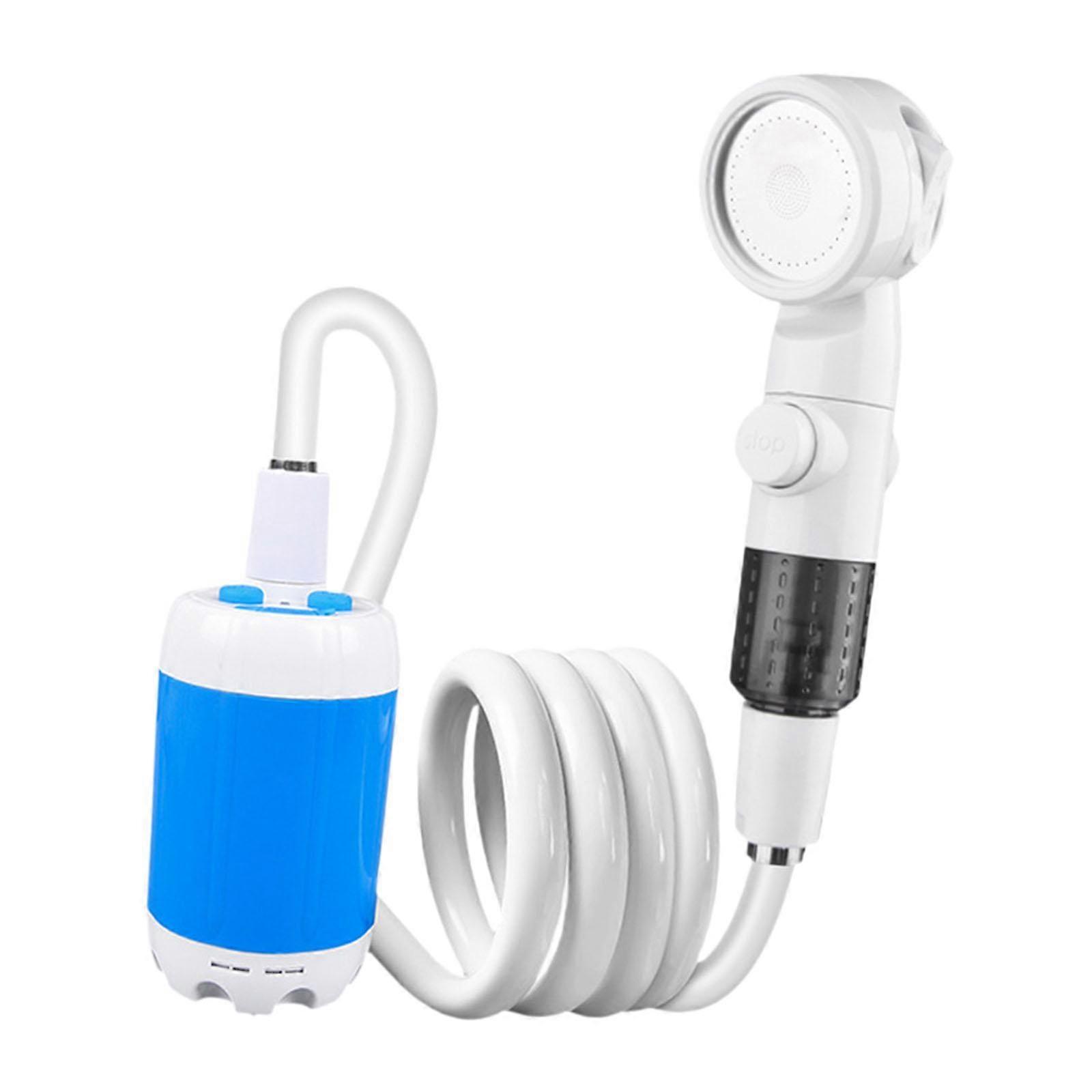 Taşınabilir Duş Plaj RV Seyahati için Kullanışlı 5L/Dk Akış Hızı Beyaz