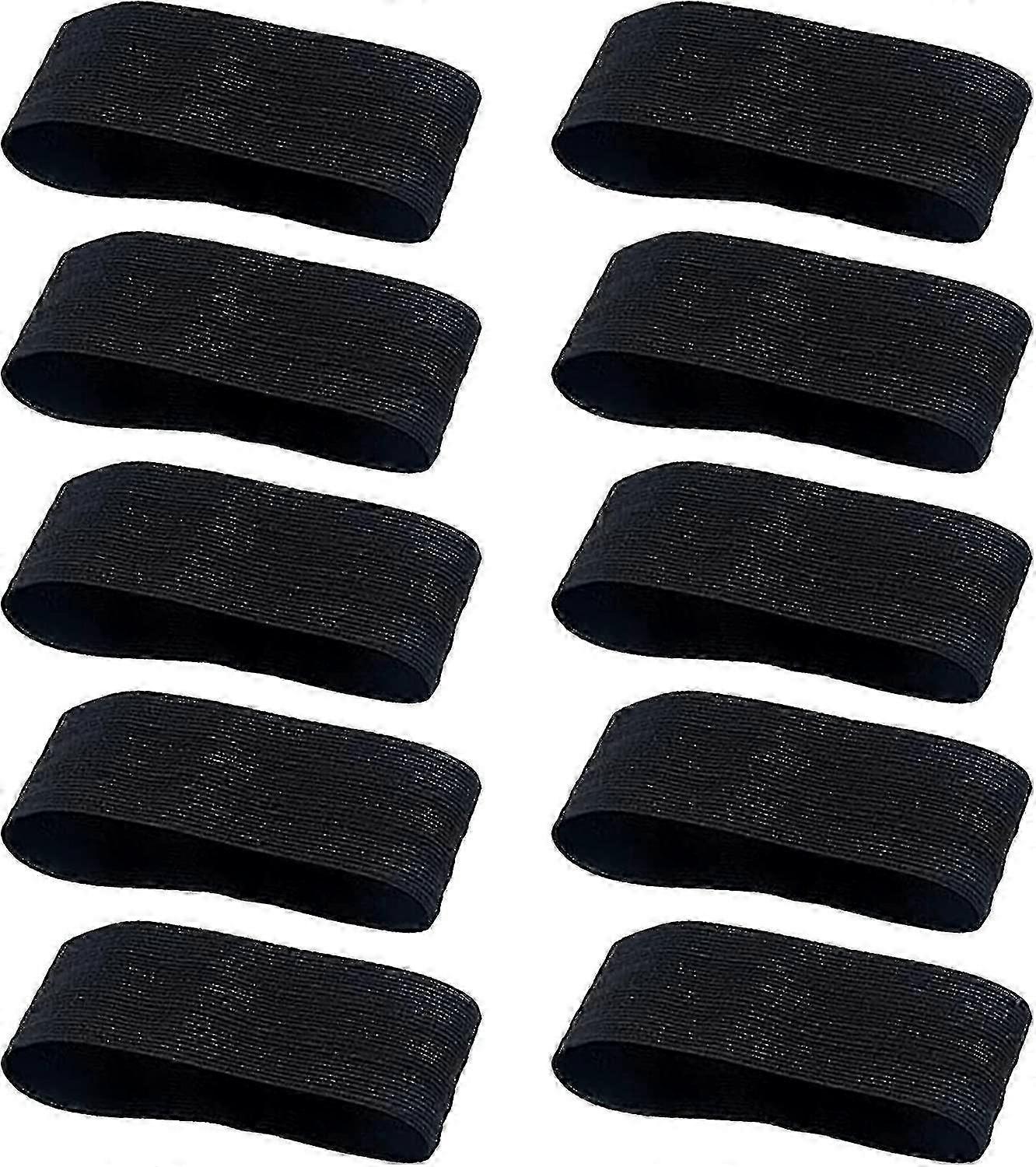Sports armbands for running - 10pcs black elastic loop closure