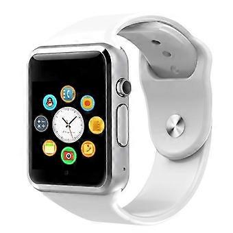 A1 Montre-bracelet intelligente compatible Bluetooth Montre podomètre de sport avec carte SIM et appareil photo