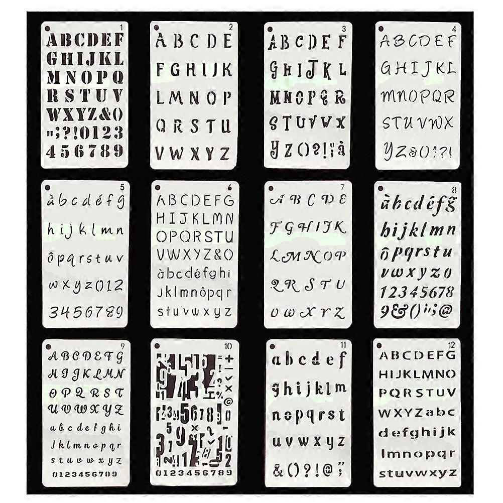 Practical Stencils for Lettering, Waterproof and Durable for Long-term Use