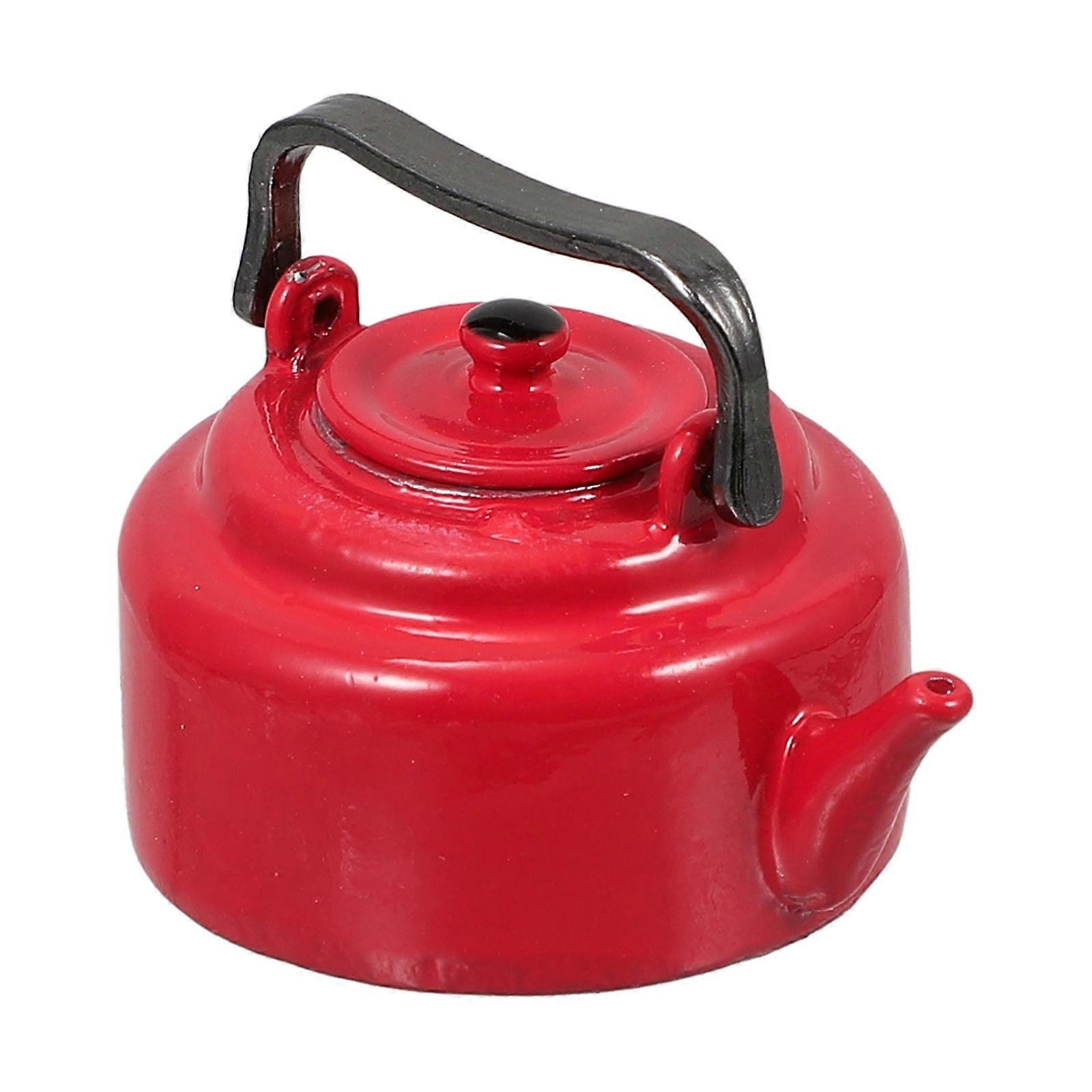 Dollhouse Decor, Compact Teakettle Model for Stylish Living Space