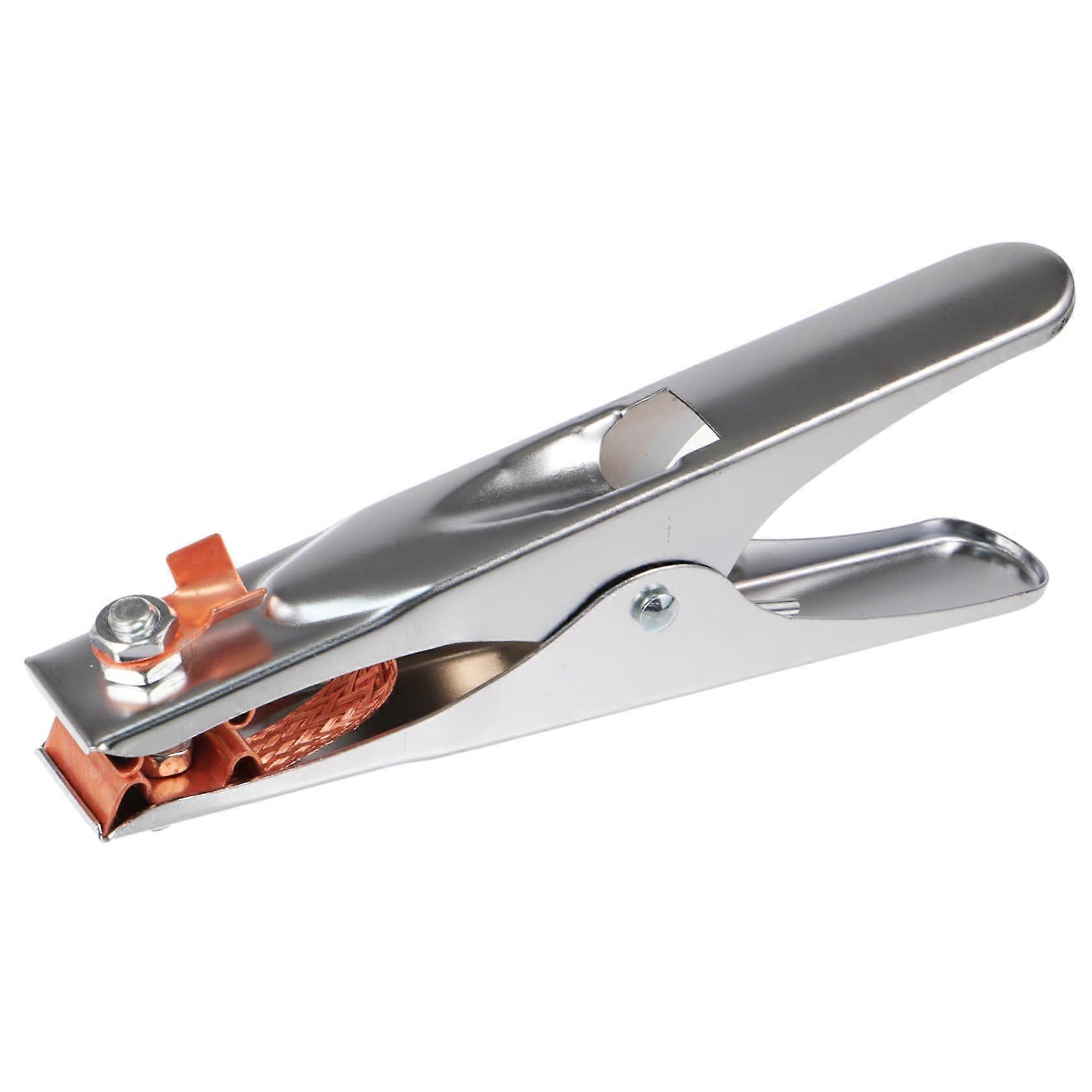 Welding Ground Clamp ChromePlated Robust Connection for Industrial and Solar