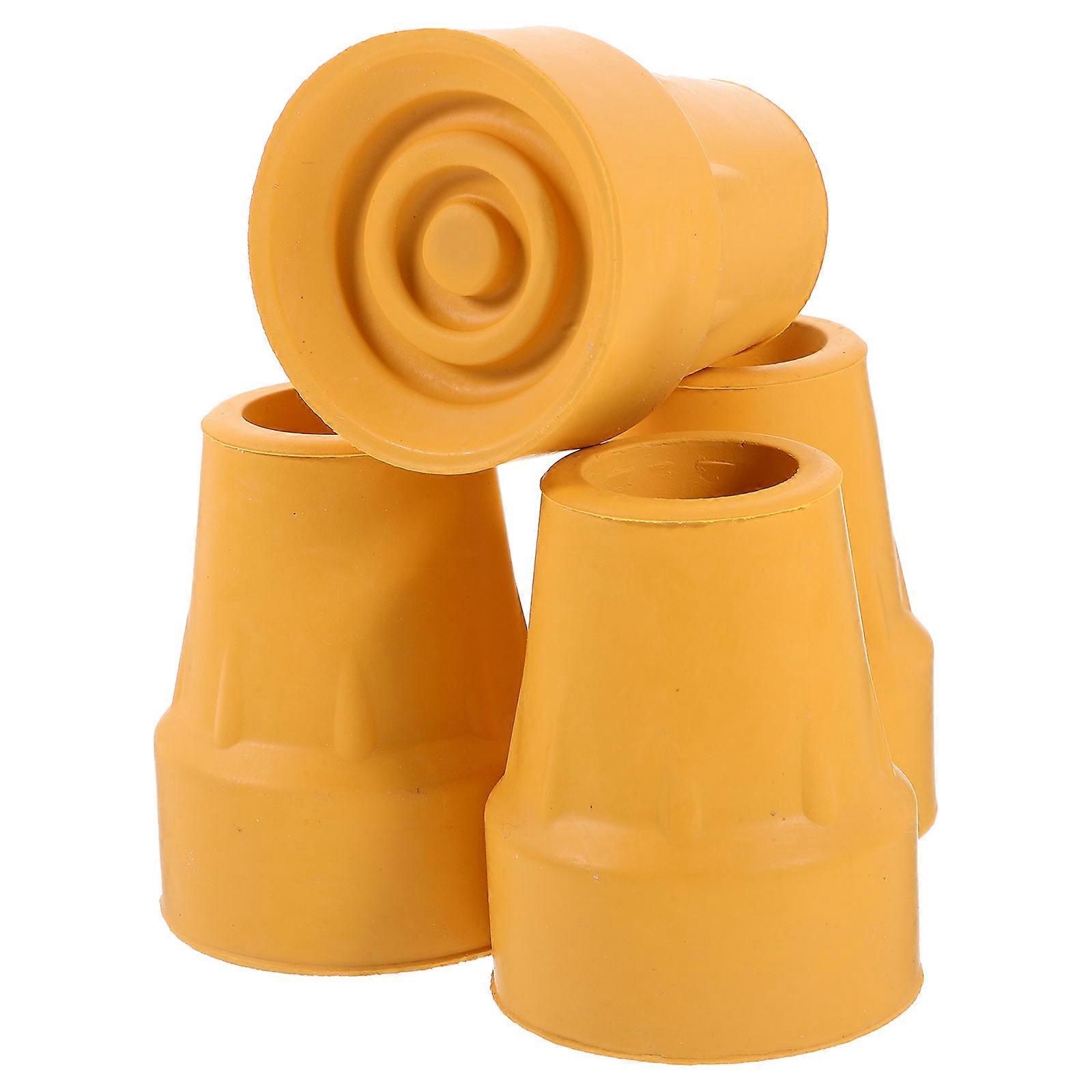Crutch Tips Replacement Trekking Pole Tips Nonskid Cane Foot Protectors Elderly Users of Canes and Walking Sticks 4Pcs