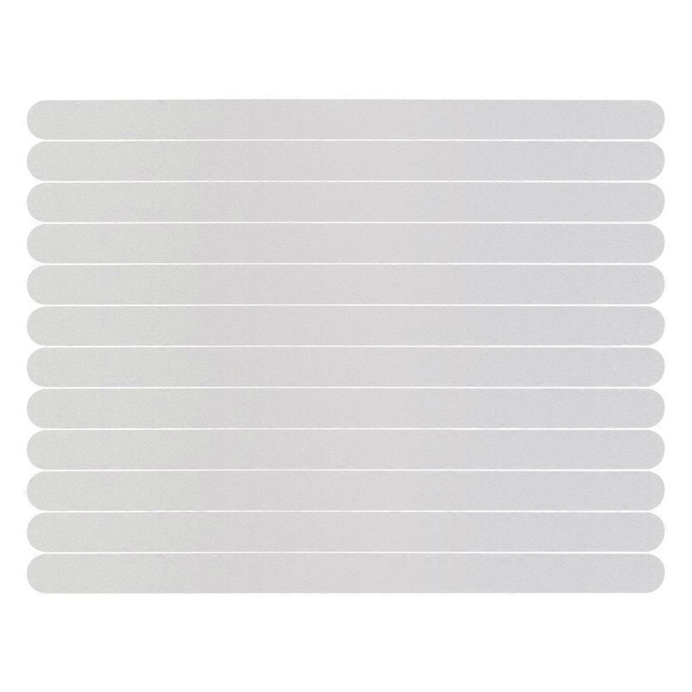 White Non Slip Tape Stickers for Bath, Shower, Stairs, Ladders, and Ramps – Easy to Apply, 12pcs