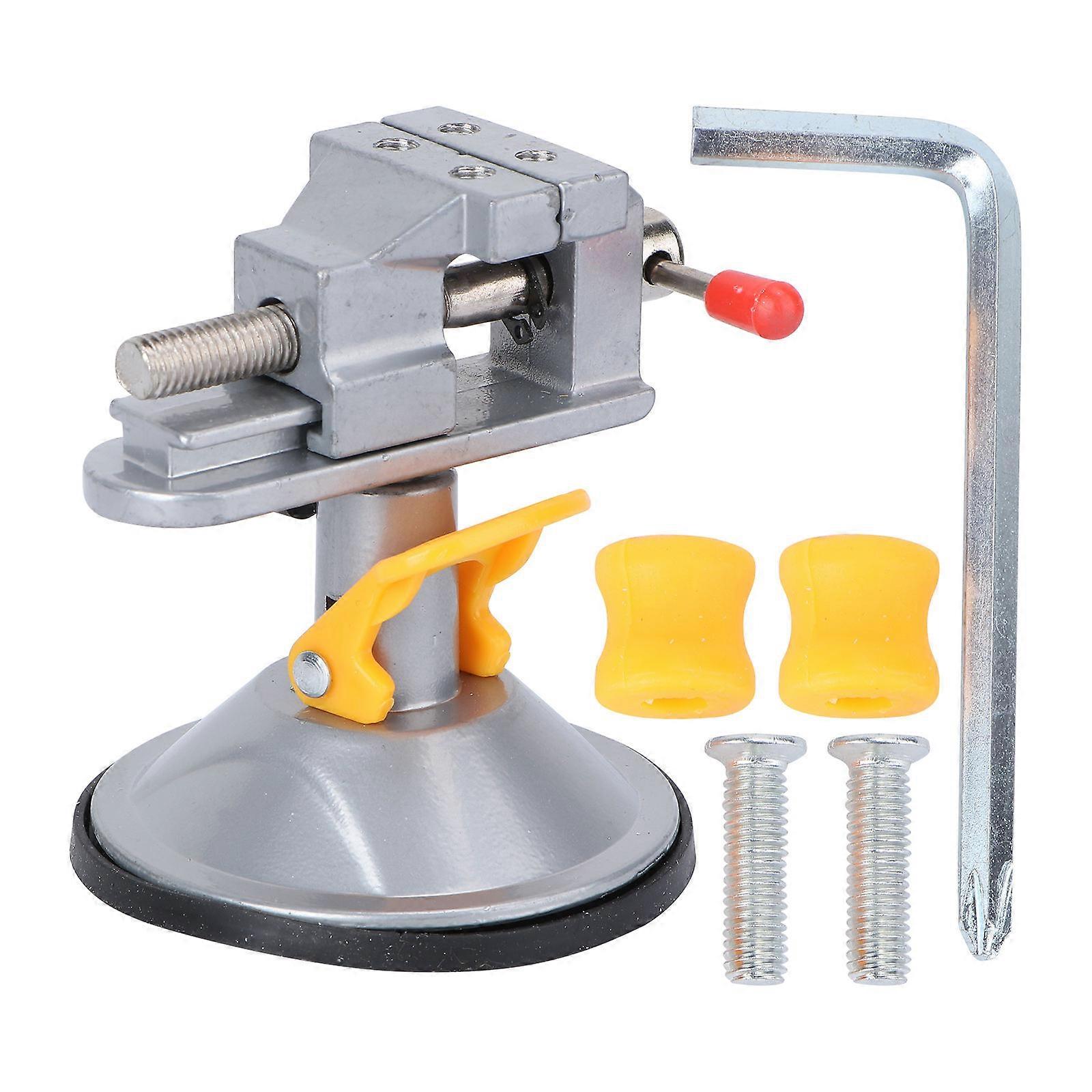 Vice For Workbench Suction Cup Vise Square Fixed Adjustment Clip Cut Polishing 1Set