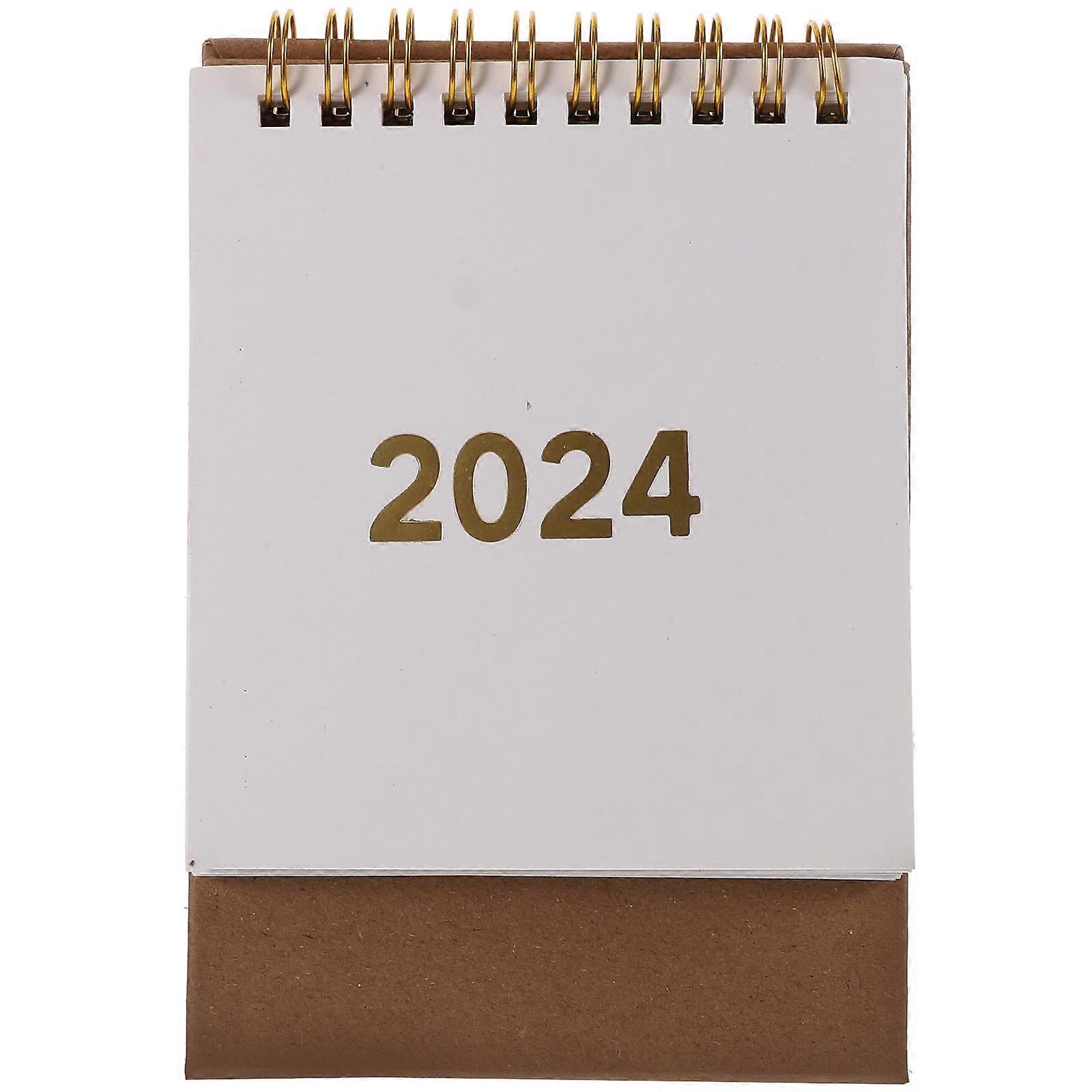 Small Desk Calendar Flip Desk Calendar Noting Month Calendar Rectangular Minimalist Style 1Pack