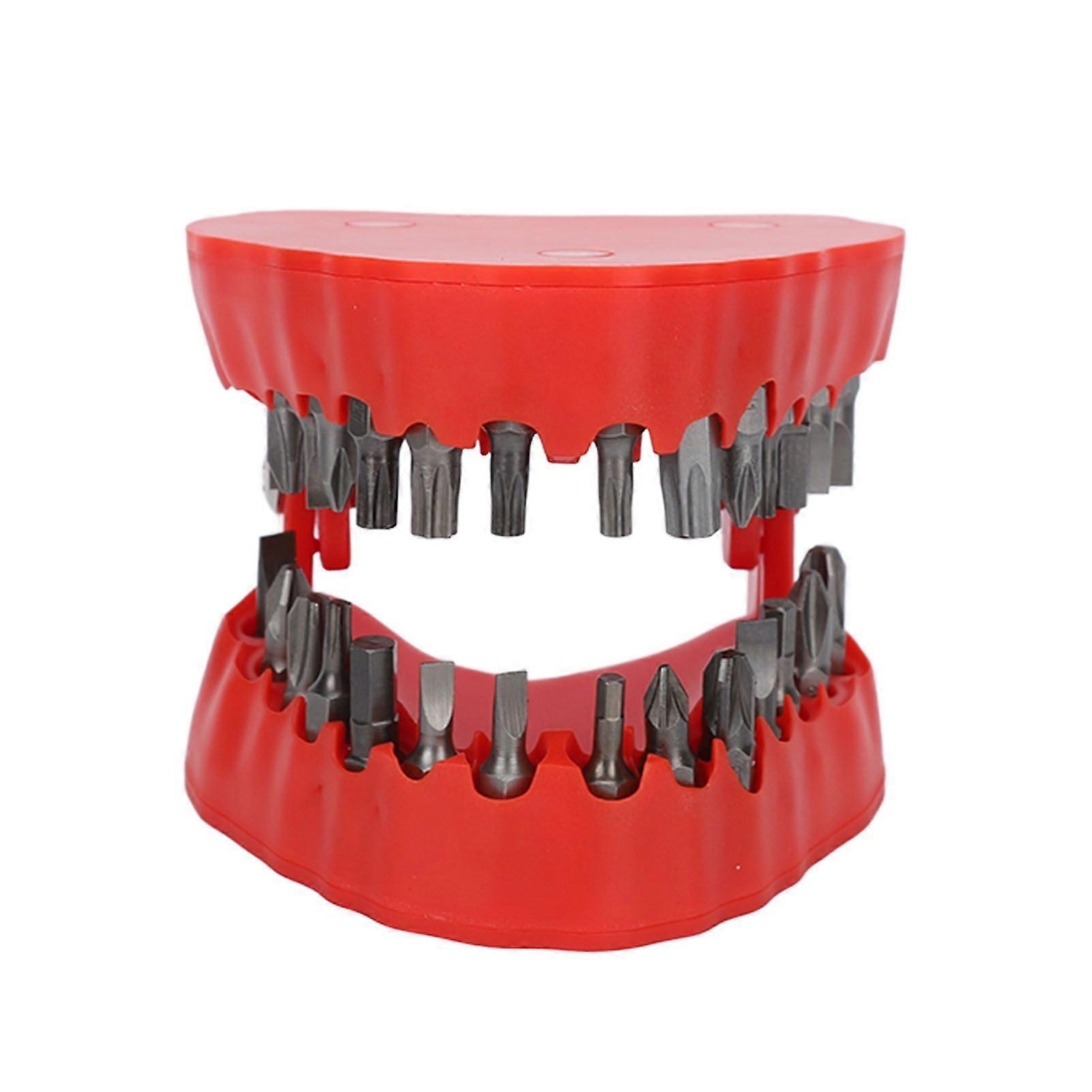 2025 Latest Model Denture Drill Bit Holder Teeth Model Shaped Full Opening Scr...