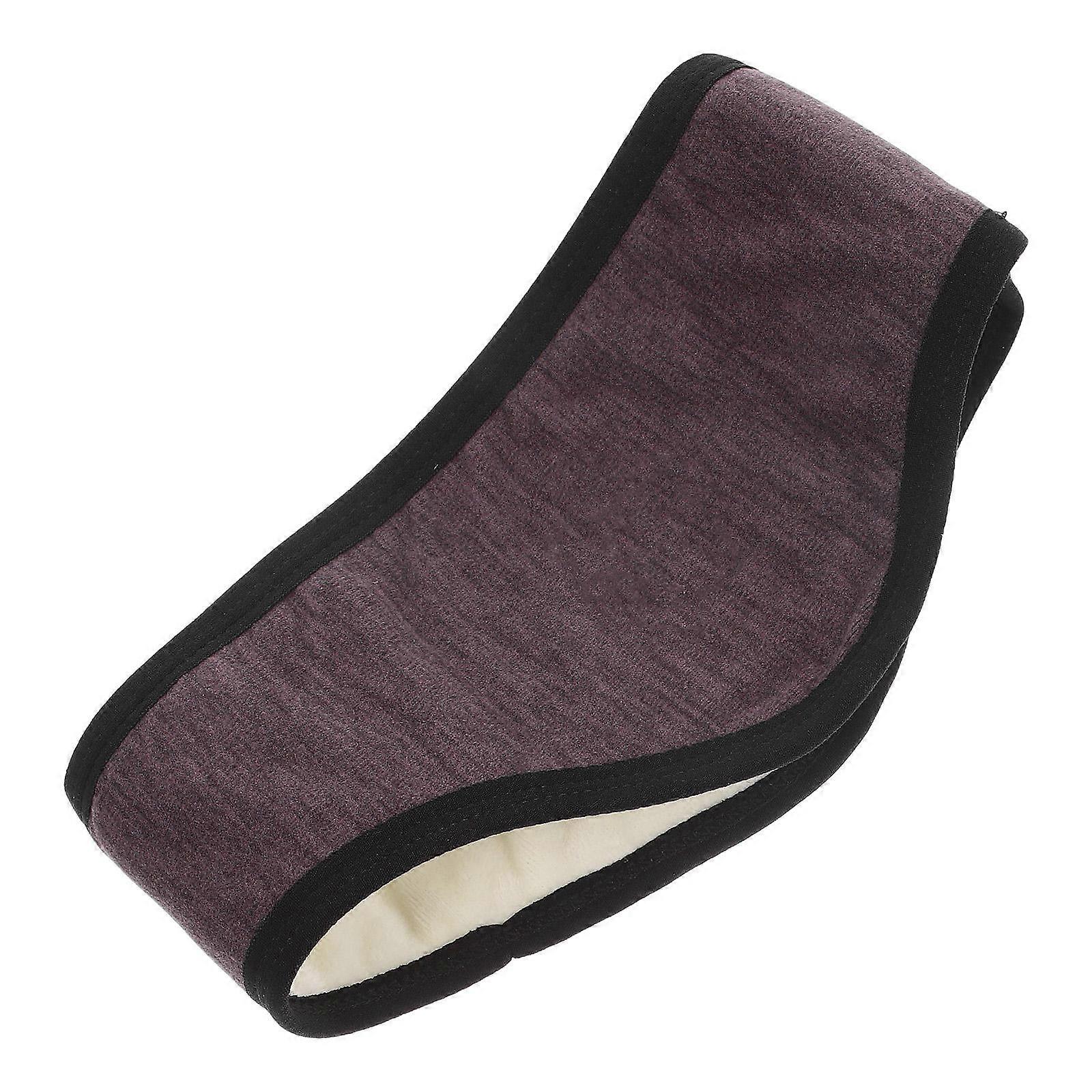 Eye Mask Sleep Earmuff Side Sleeping Comfortable Sleep Fleece Lining Brown 1 Design 1Pcs