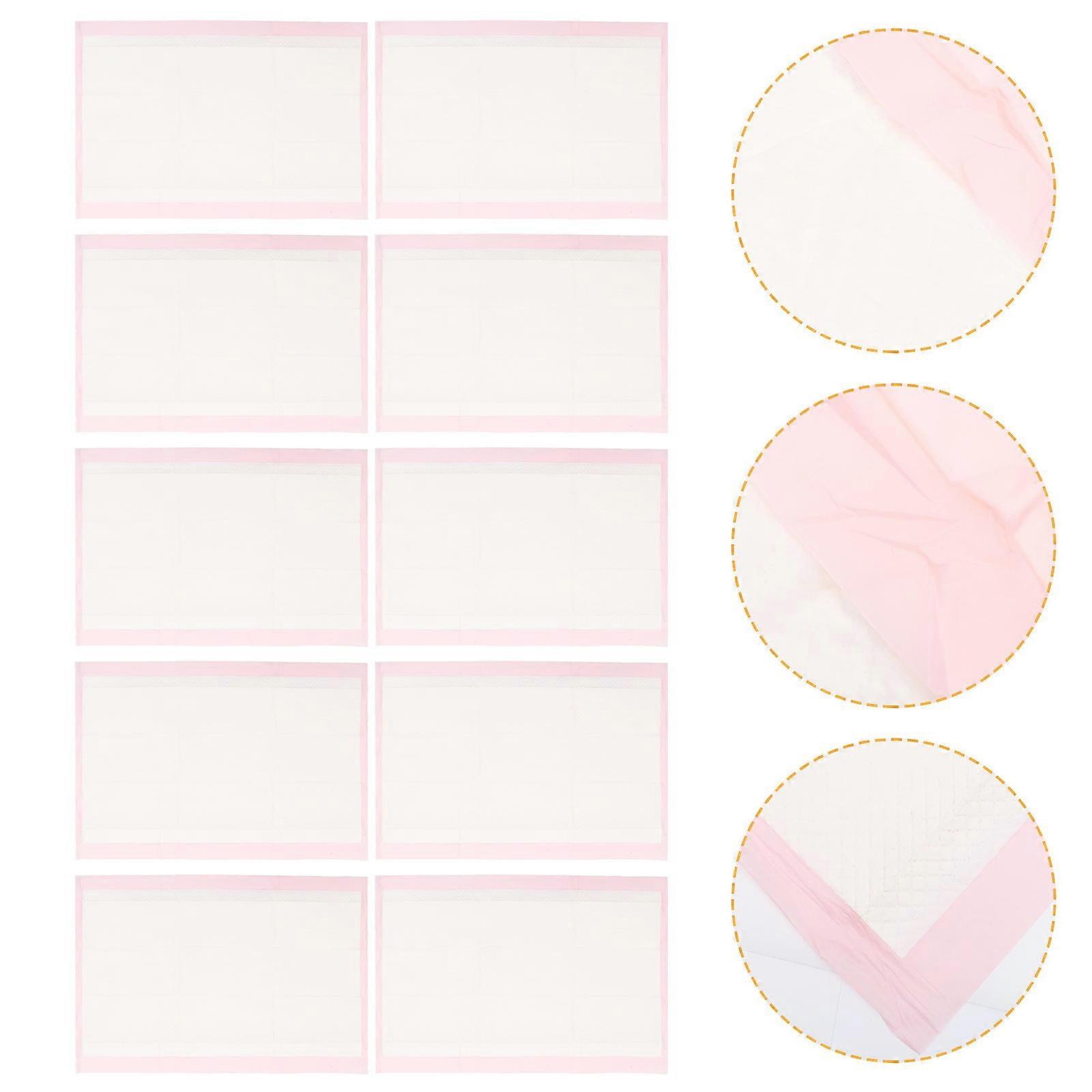 Absorbent Pet Pee Pads Disposable Non-Woven Leakproof Rectangular Pink 60x90cm For Dog Training 25Pcs