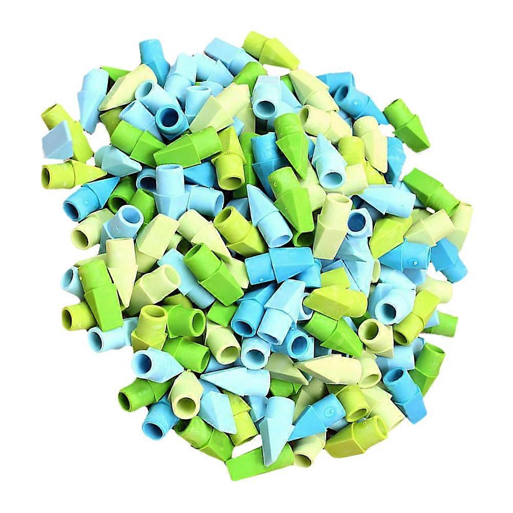 Cap Erasers Colorful Cute Torch Cap Erasers for Pencils Fun Design TPR Material 2.50X1.00X1.00CM Erase Pencil Marks 250Pcs