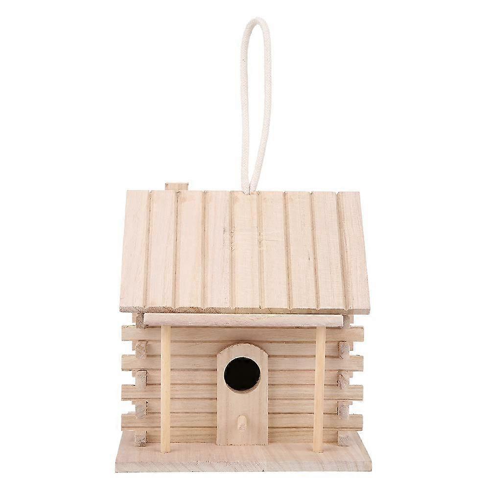 Wooden Bird House Bird Nesting Box, Strong and Moisture Safe, Unique Design for Home and Garden, 18 x 16 x 17 cm