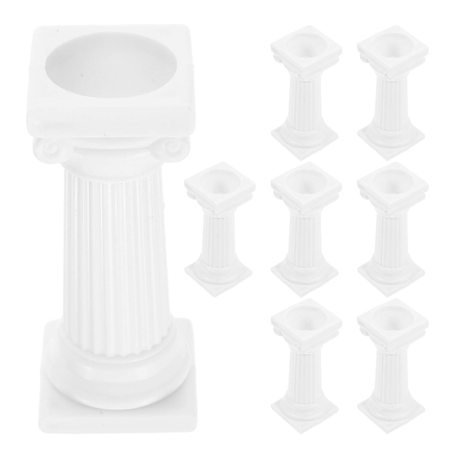 Roman Column Cake Pillars Support Tiered Cake Classic Style 8Pcs