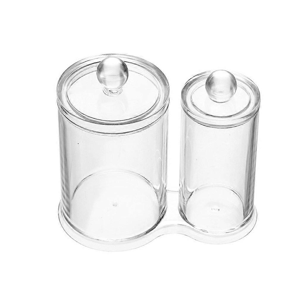 Dust-Proof Moisture-Resistant Cotton Swab Dual Box Small Items Storage 1Set
