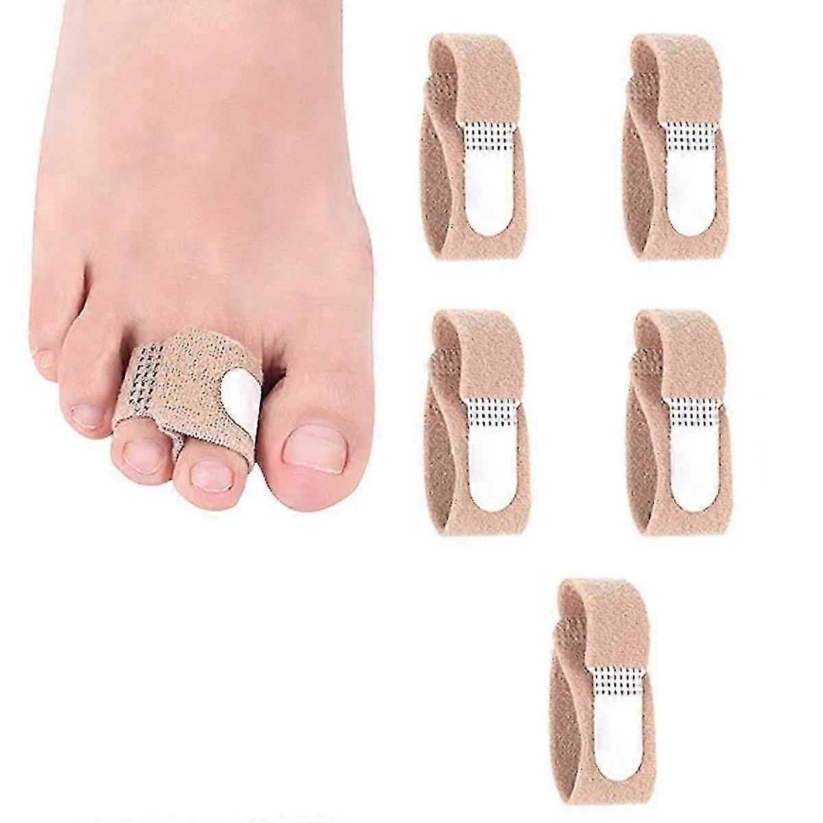 5pcs Toe Straighteners for Bent Toes, Toe Splints, Toe Corrector, Toe Wraps for Curled Toes,hammer toe straightener