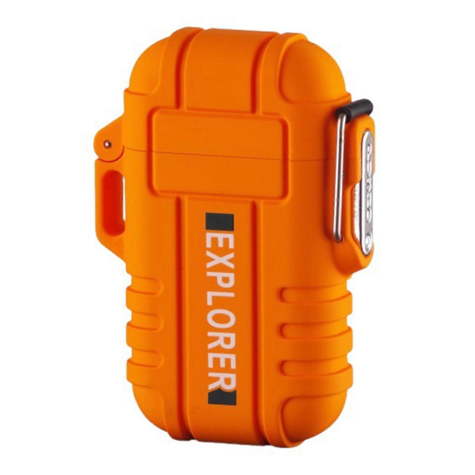 Tactical Electric Dual Arc Lighter, USB Rechargeable Windproof Flameless Plasma Lighters for Camping, Hiking & Survival Gear Gift