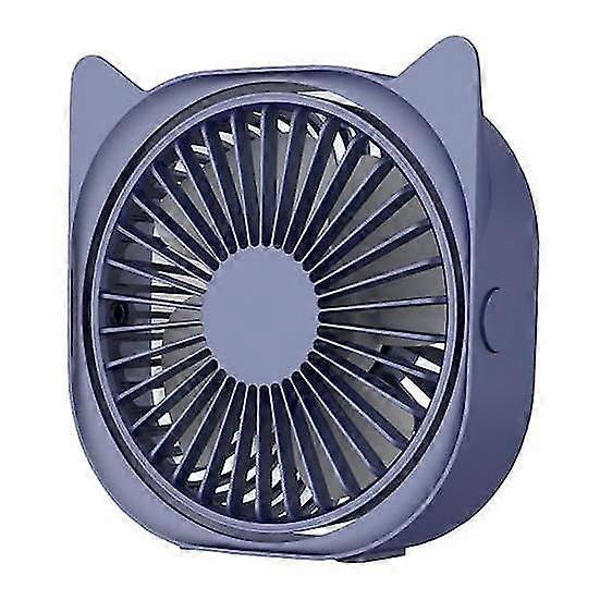 Handheld Fan Three-speed Adjustment Cooling with Blades Easy Carry USB Rechargeable Fan Office Accessory