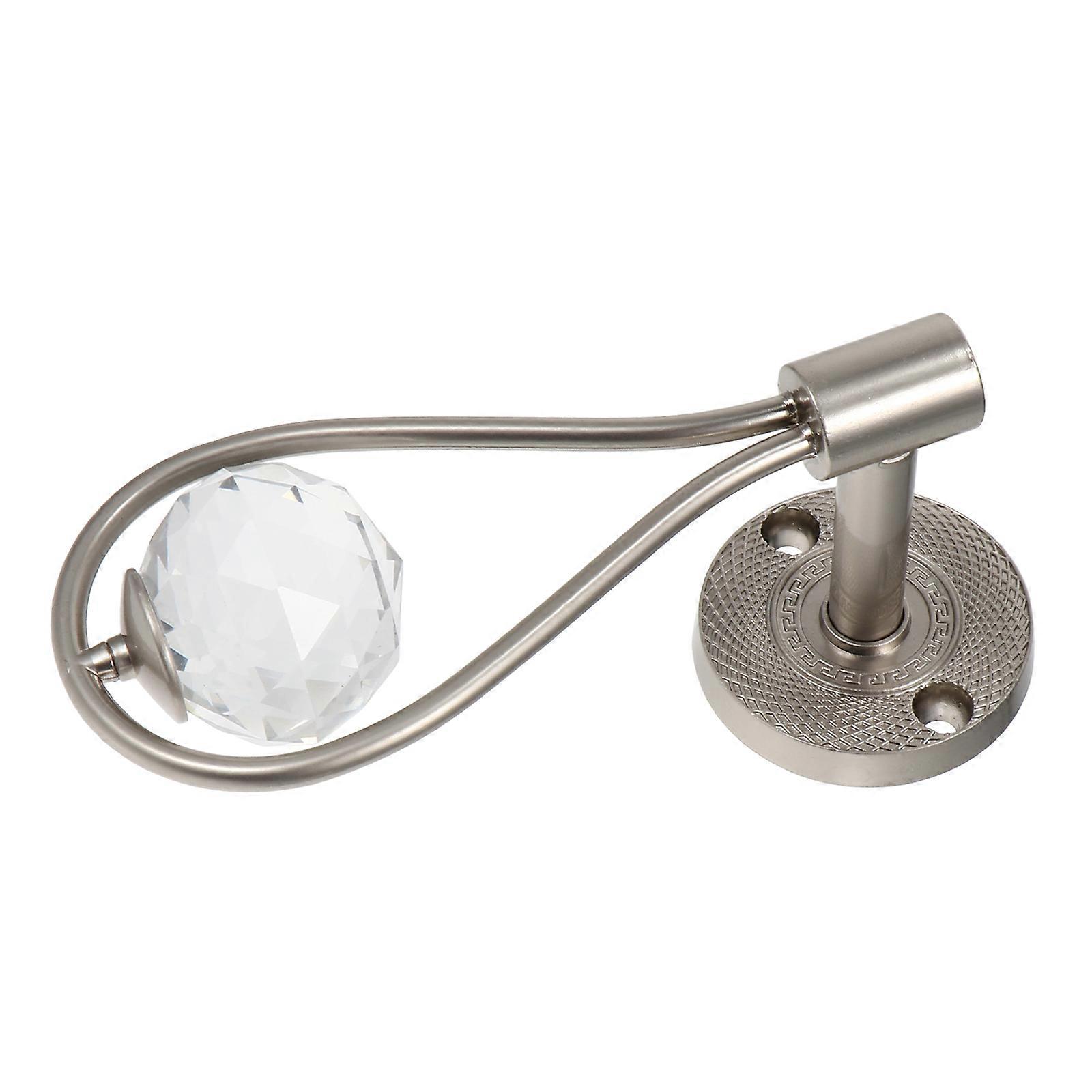 Zinc Alloy Crystal Curtain Wall Hooks, Wall Mounted Holders for Home or Hotel Use, Easy Installation, Multi Purpose for Clothes, Hats and More