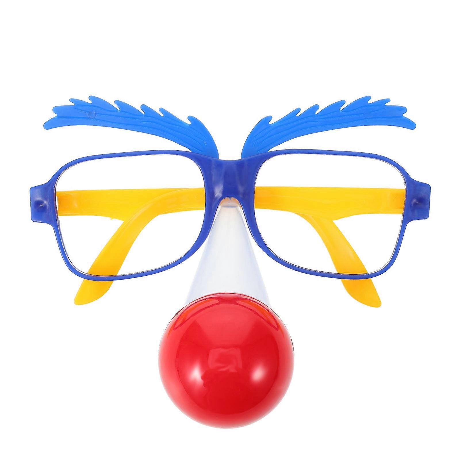 Clown Eyeglasses Party Prop Fun Performance Costume Accessory Festivals Birthdays Creative Easy Wear Design Safe Material Use