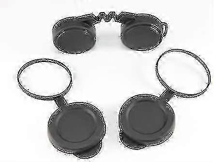 10x42 Rubber Lens Caps for Binoculars with Rainguard, Objective Optics Protection Covers Suitable for Various Brands