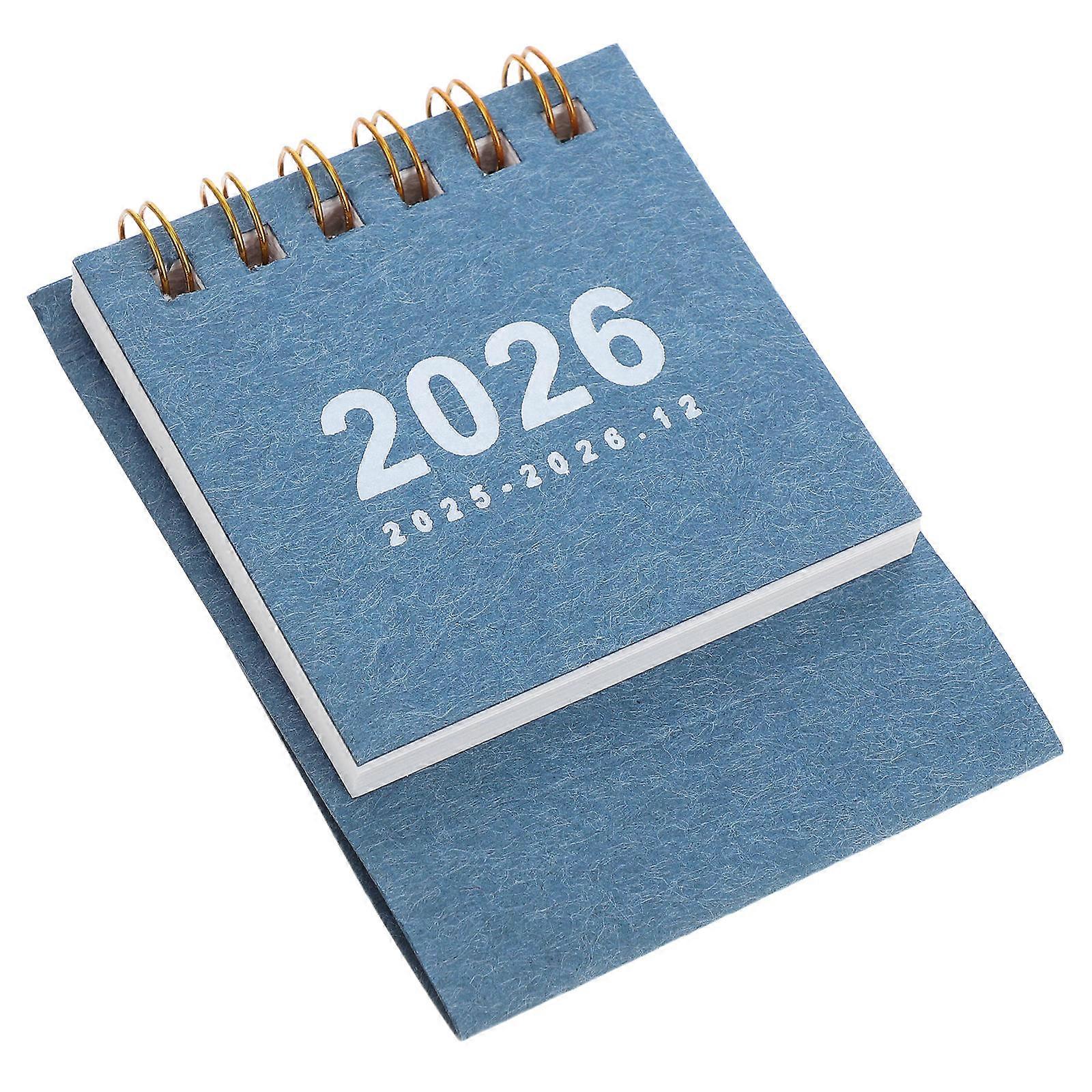 Desktop Small-Sized Calendar Mini Desk Calendar Daily Planning Minimalist Home Office School Task Tracking .00X6.50X3.50CM 1Set