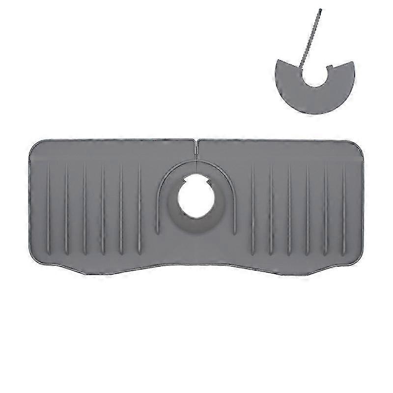 Large Lengthened Thickened Light Silicone Drain Mat for Washbasin Faucet Storage