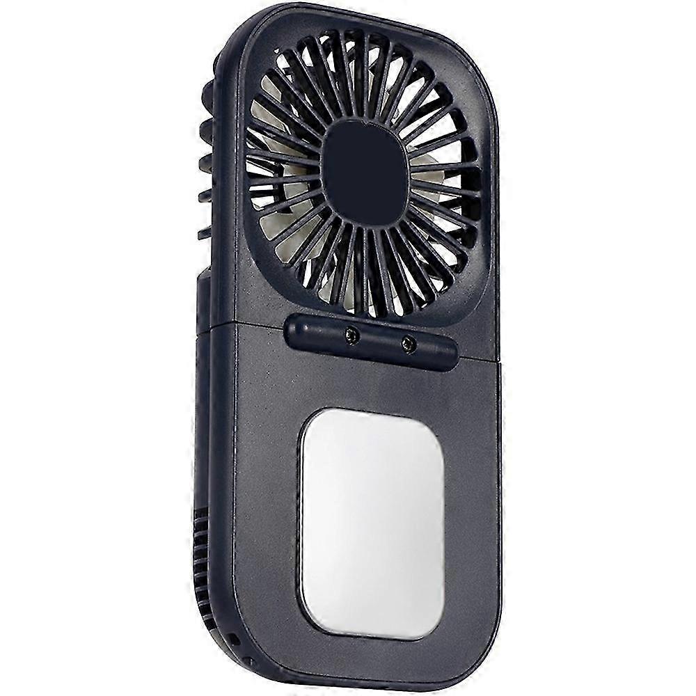 Type B E6 Mini Handheld Neck Hanging Fan with Cold Compress Function - Foldable Summer Cooling Fan