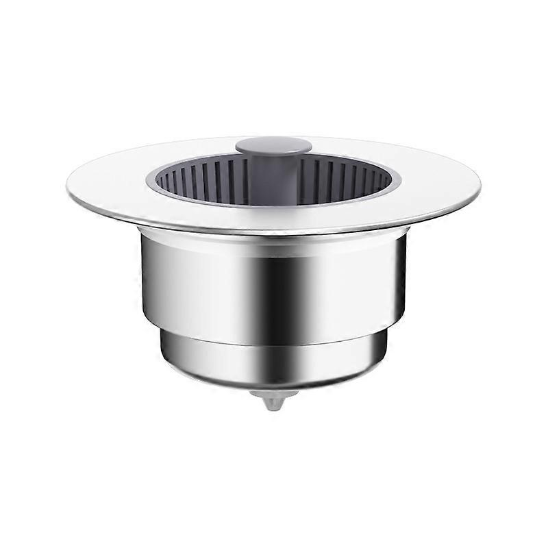 Pop Up Kitchen Sink Drain Strainer Stopper Combo Anti-Clog and Easy Clean