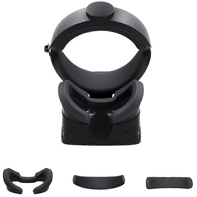 3 in 1 VR Face Pad & Front Rear Foam Silicone Covers for Rift S Eye Mask Face Mask Accessories Black