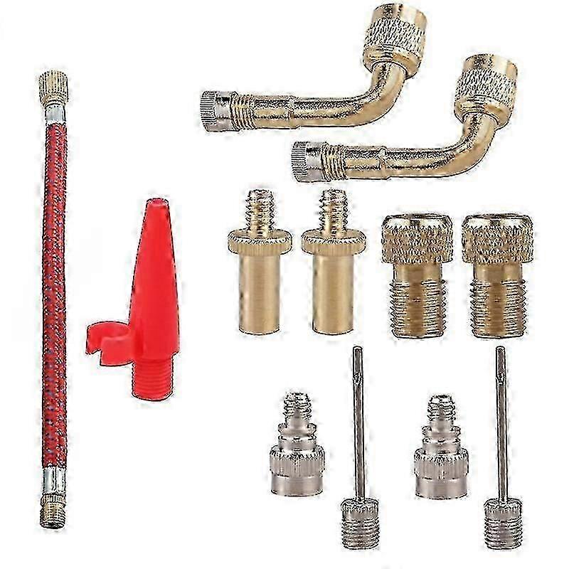 Bike Valve Adapter for Air Pumps, Compatible with Presta and Schrader Valves, Ideal for Inflating Bicycle Tires and Compressors