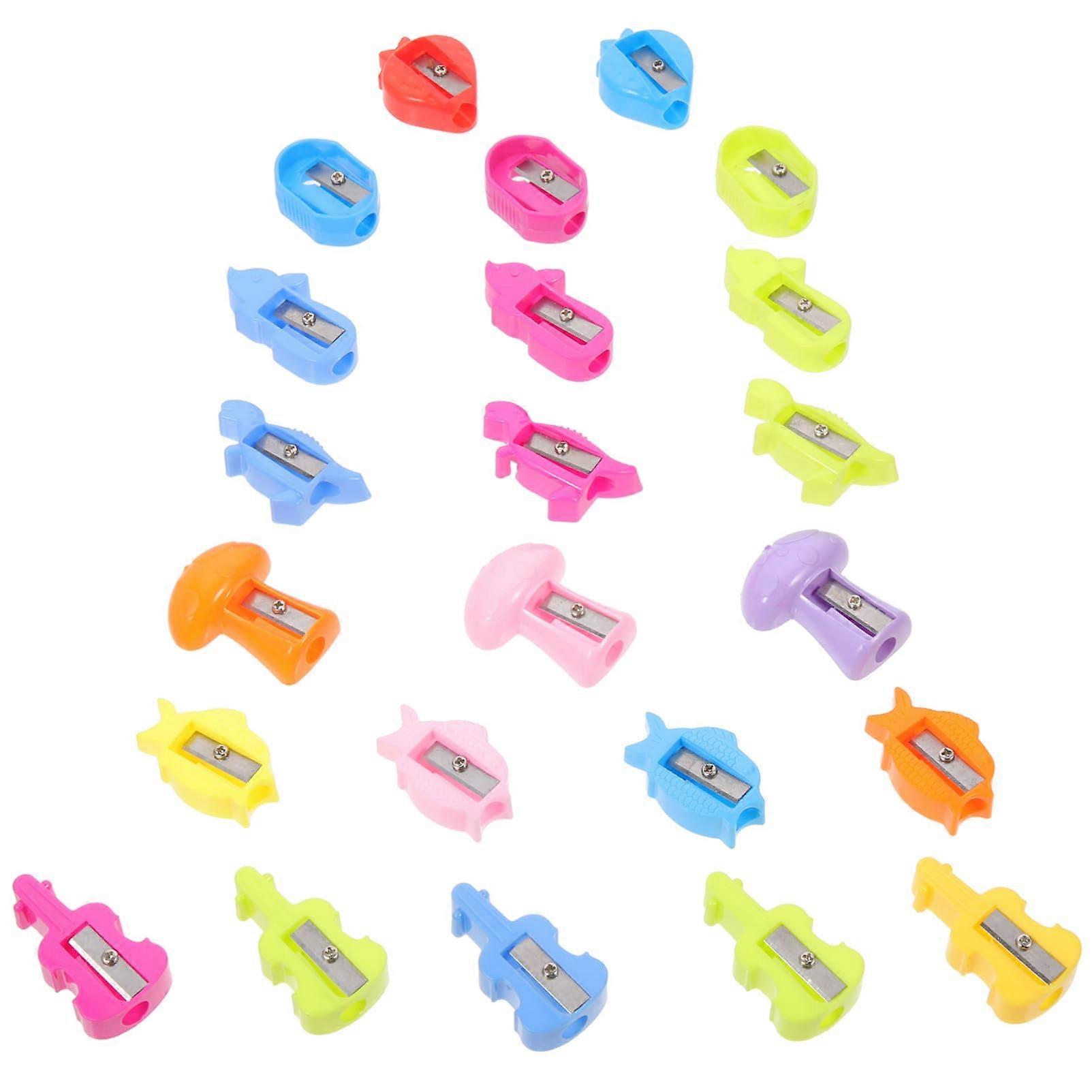 1 Set Pencil Sharpener With Cartoon Cute Small Manual Pencil Sharpener Handheld Pencil Sharpener School Sharpener For Mini Funny Sharpening 50 Pieces