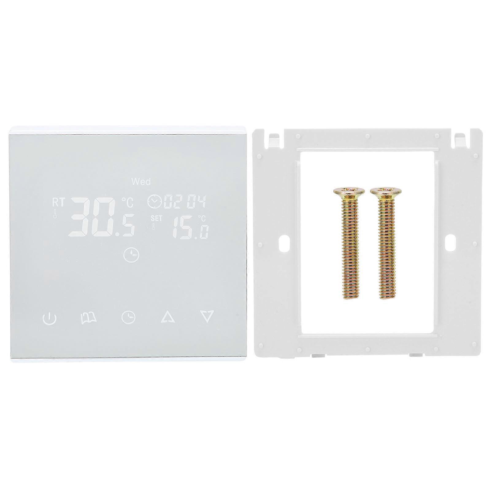 Water/Floor Heating Thermostat Wall Mounted Stove Temperature Controller Panel AC220V