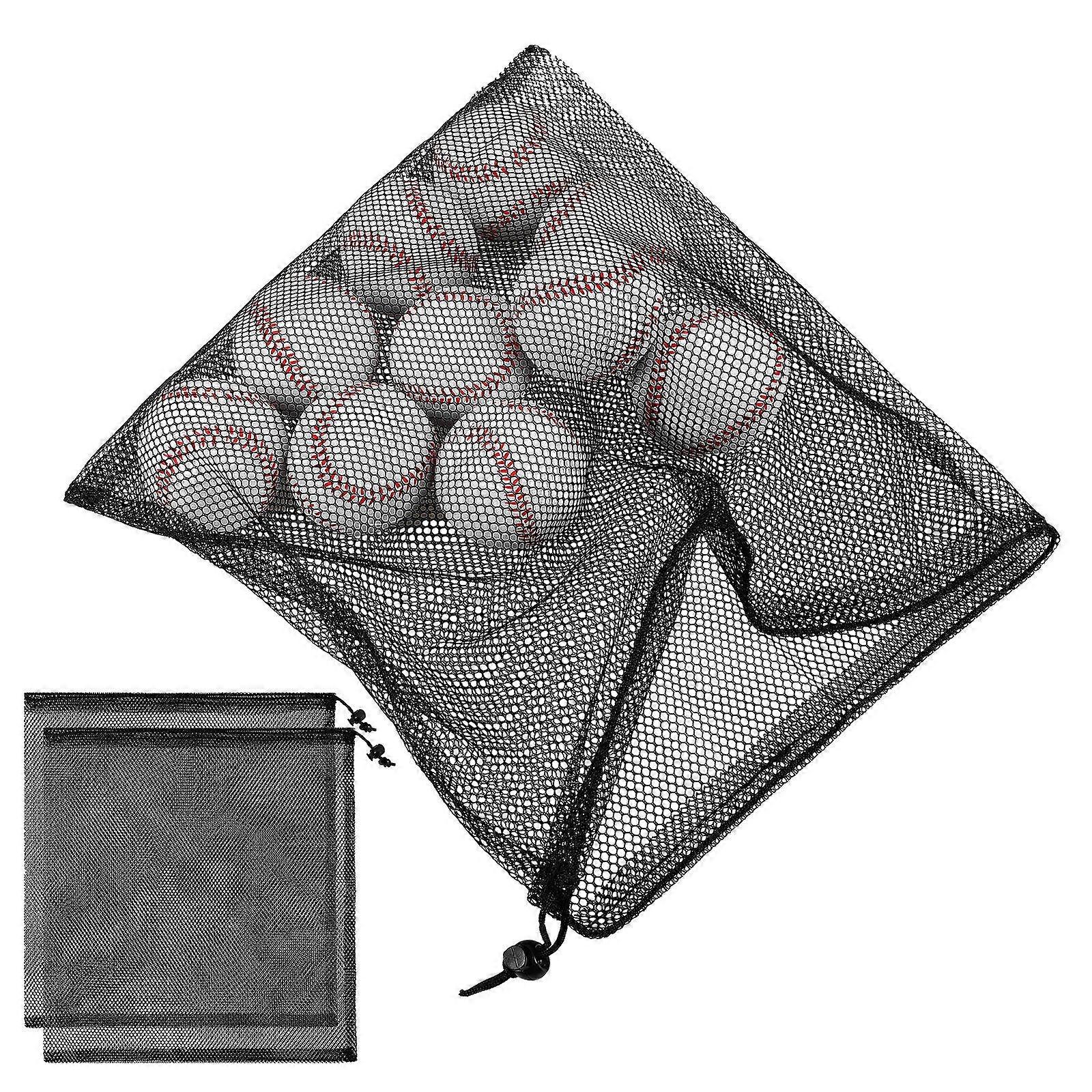 Net Bags Laundry Separation Organization Drawstring Closure Sturdy Design 40.00X35.0.0CM Black Polyester 3Pcs