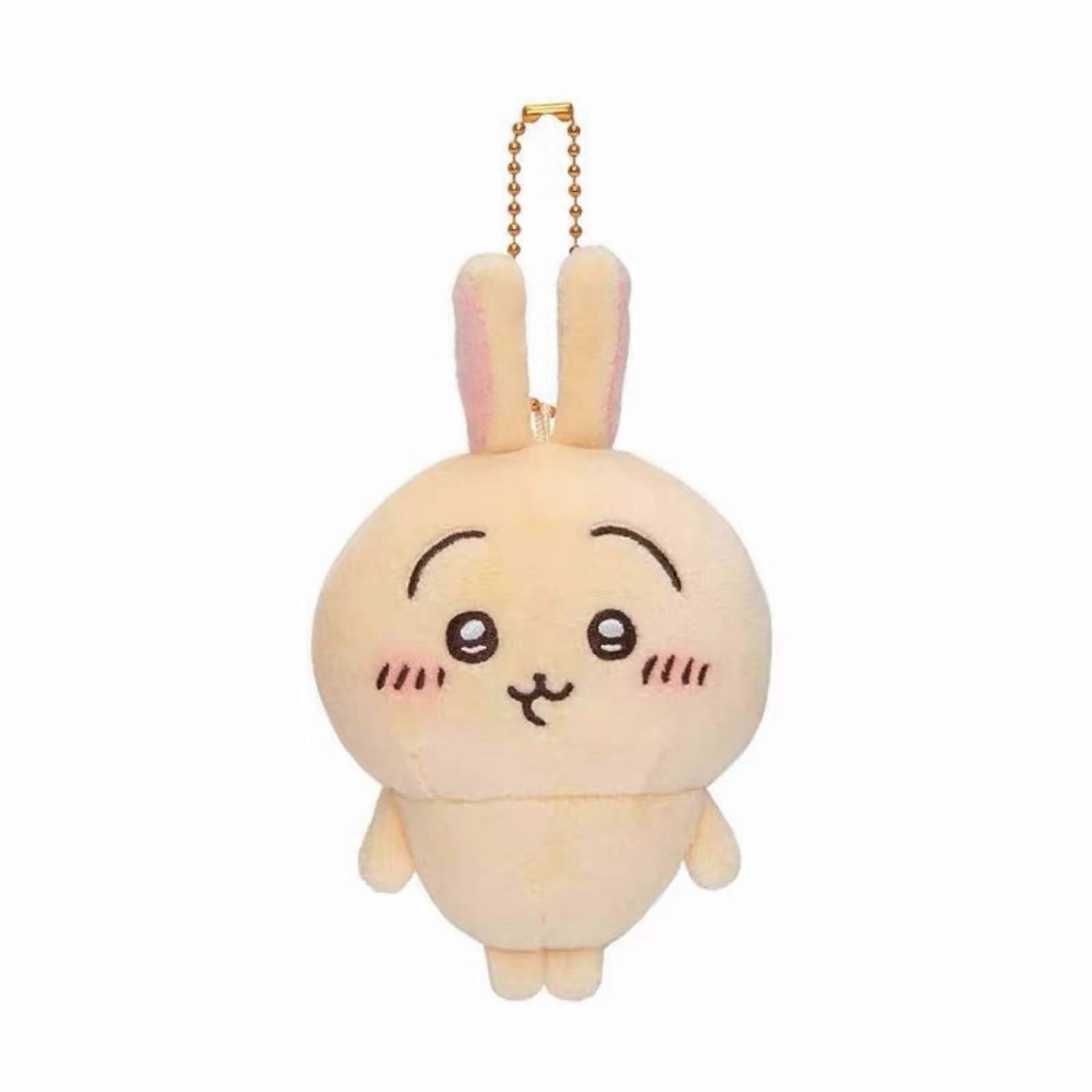 Anime Cartoon Hachiware Keychain Cute Hachiware Plush Charm Usachi Plush Doll School Bag Charm