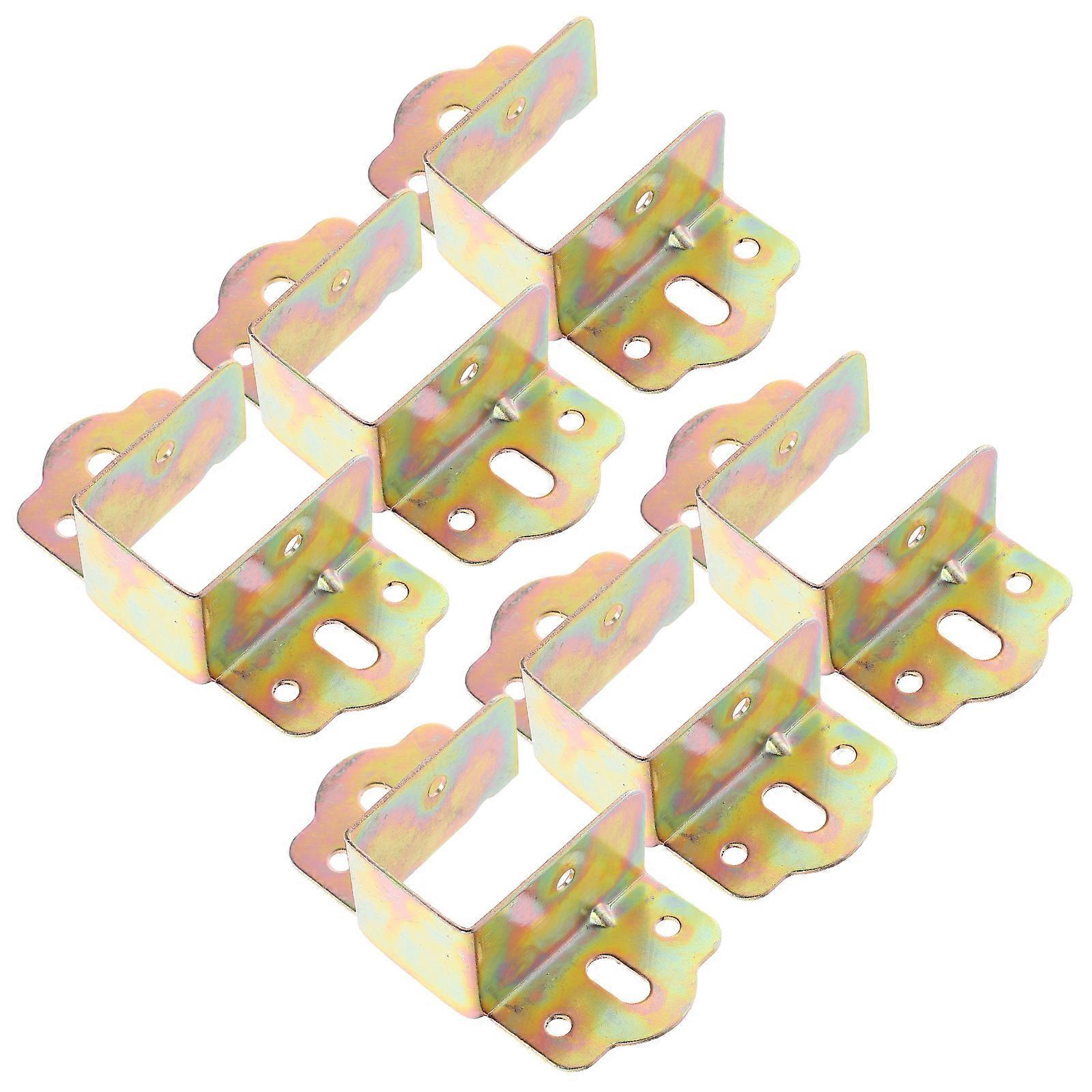 6pcs Heavy Duty Bed Rail Brackets for Enhanced Bed Frame Stability and Durability