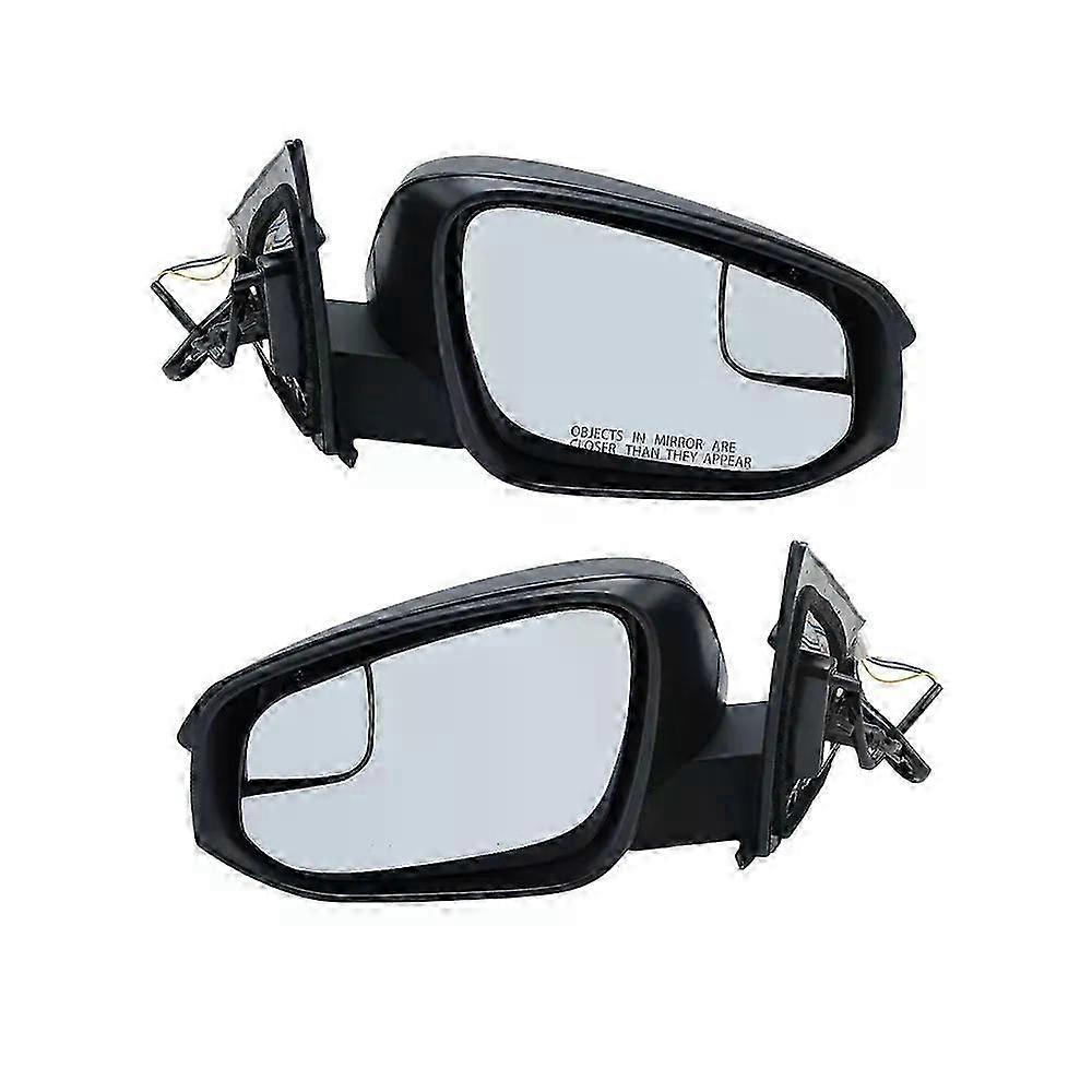 3 Wires Door Side Mirror Assembly Fit For Toyota RAV4 2016-2018 US Version Black Large And Small Mirrors Door Mirror Car Accessories
