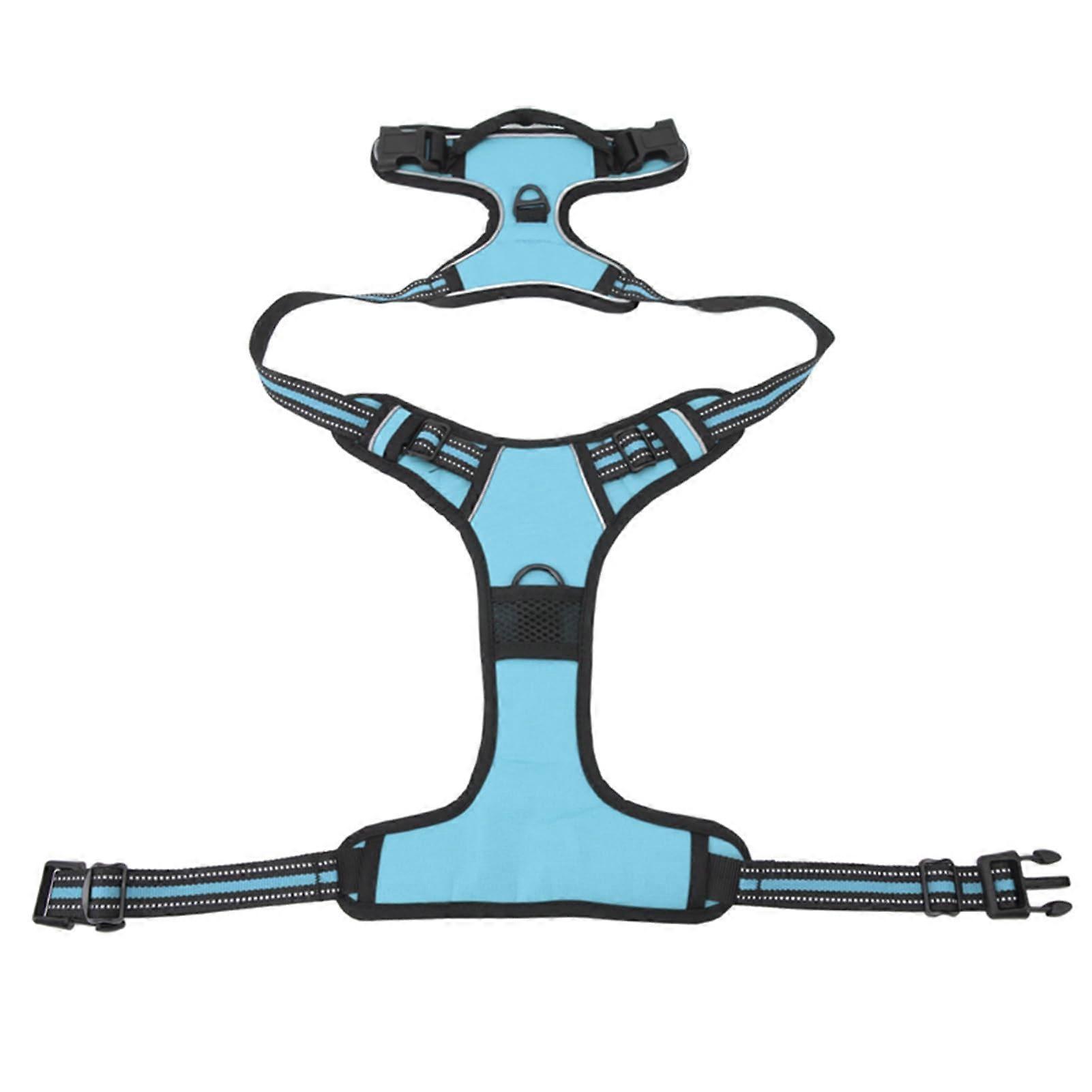 Hundekabelbaum Comfortable Dog Vest Nylon Explosion-Proof For Medium Dogs Training And Hunting Size L Blue