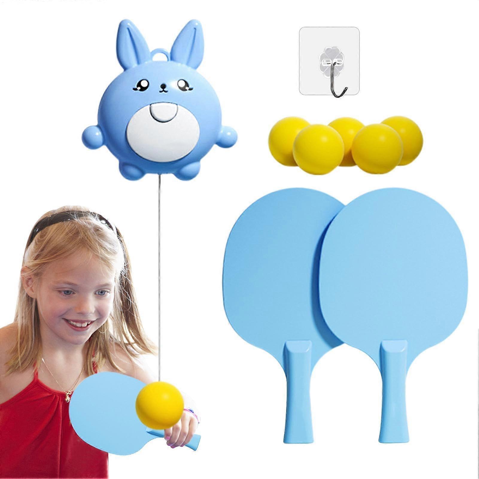 Door Pong Game for Kids Pong Door Game Table Pong Set Blue