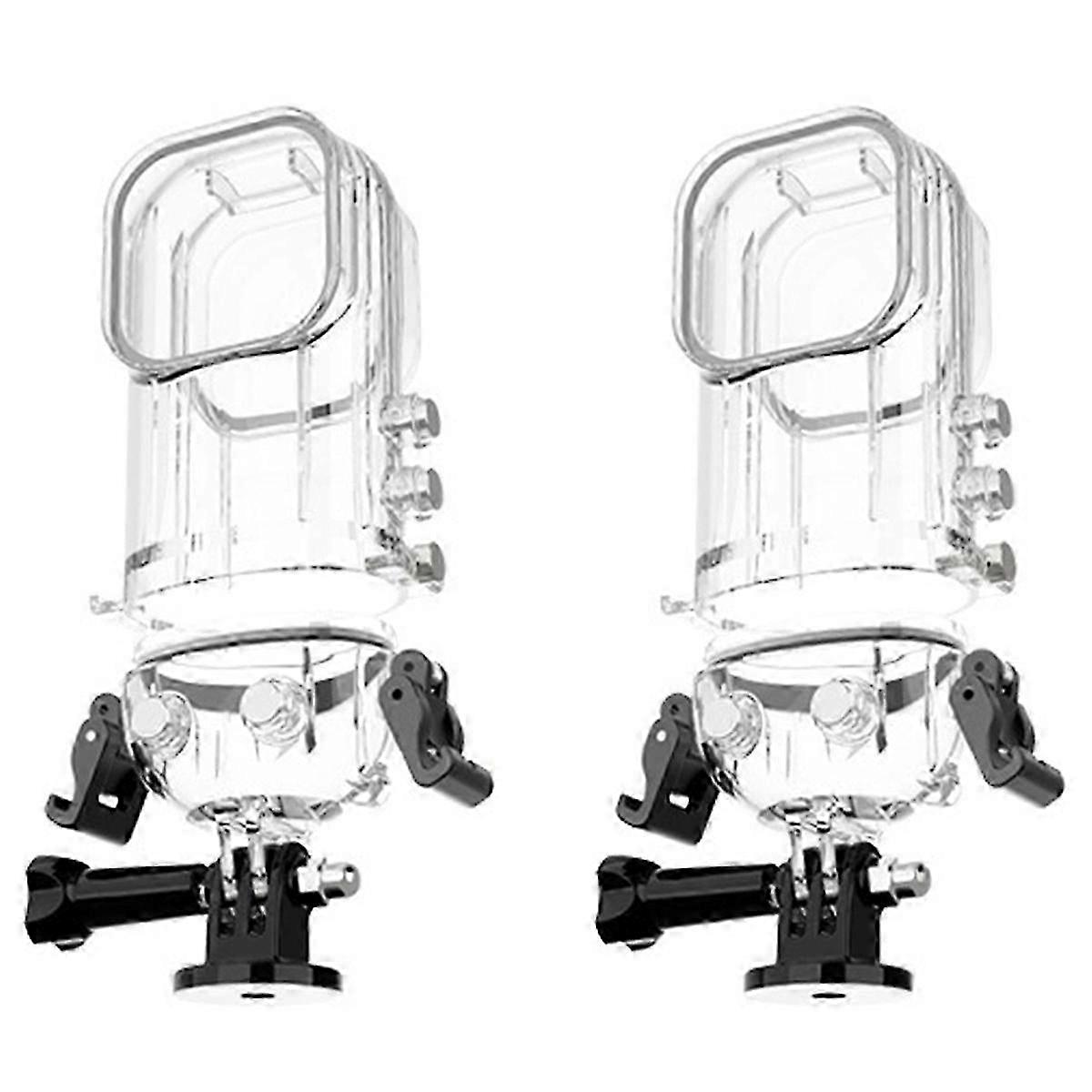 2X For X3 Waterproof Case Action Camera Accessories Diving Case 50 Meter Panoramic Camera Protective