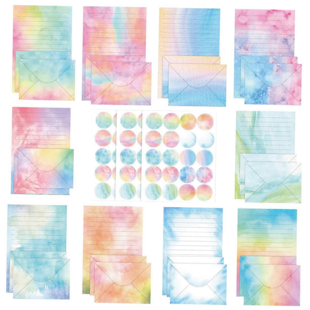 Watercolour Envelope Set for Writing Letters Party Supplies Stationary