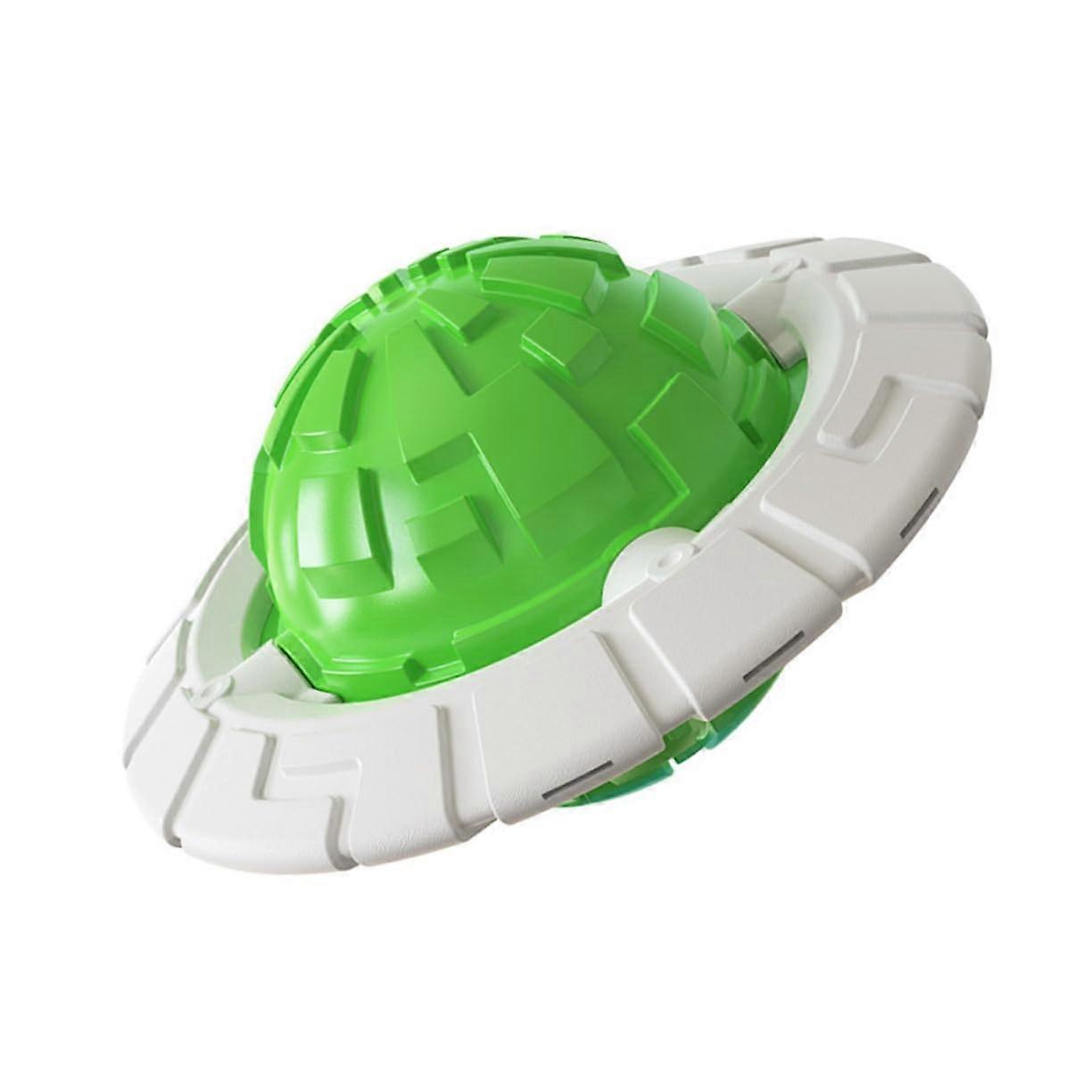 Chew Toy For Puppies Squeaky Green Flying Ball Teething Toy Small Size Pet Safe