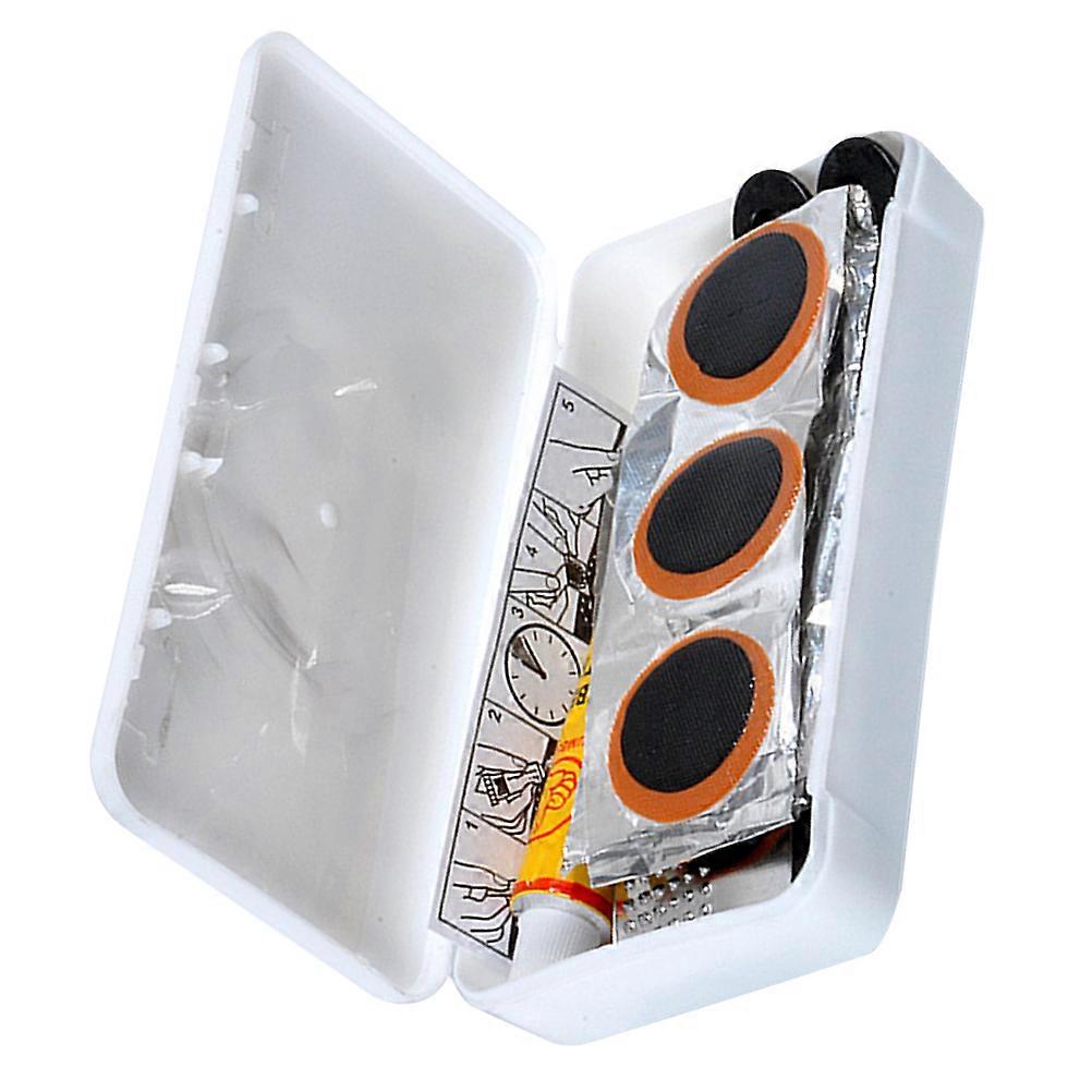 Tire Repair Patch Tool Kit Bike Tools Set Cyclists Cycling Trips 4.7×2.4×1in Sturdy Plastic Crowbar 1Set