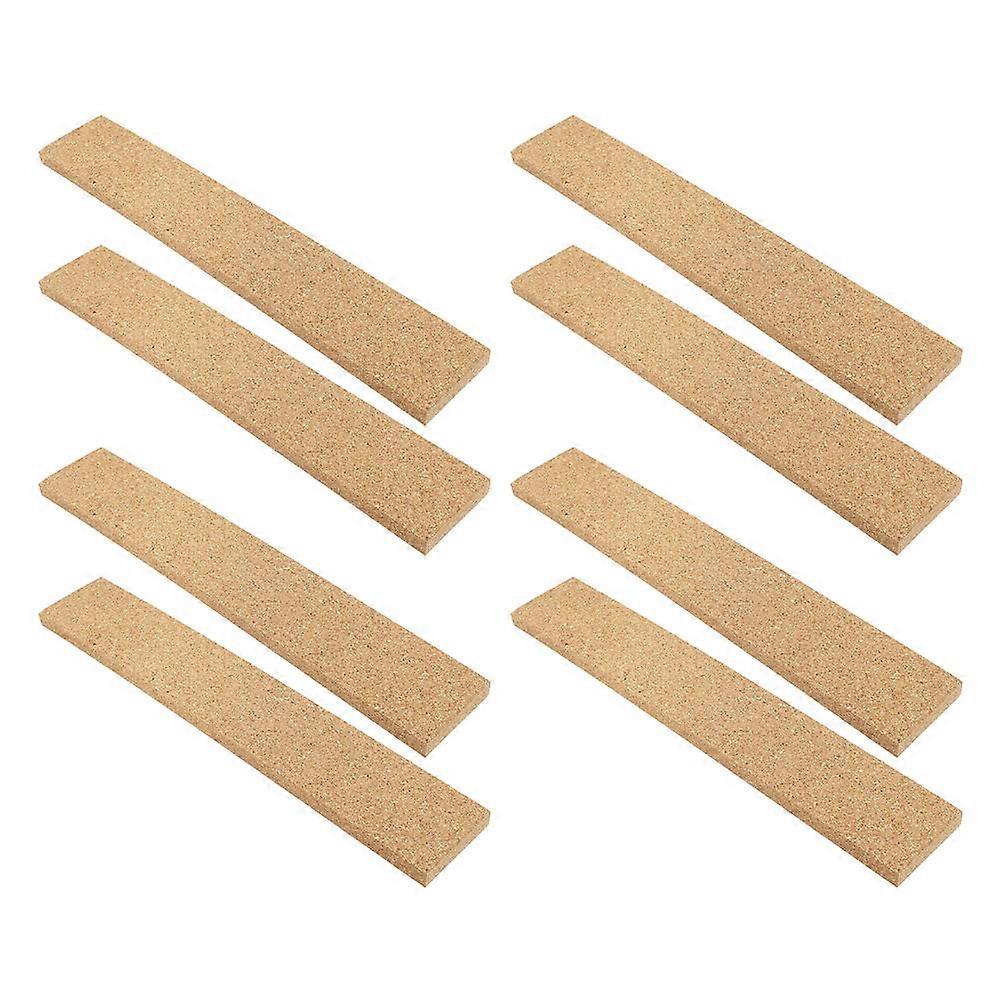 Khaki Plastic Memo Board Strips for Office Use Thick Enough for Push Pins and 8pcs