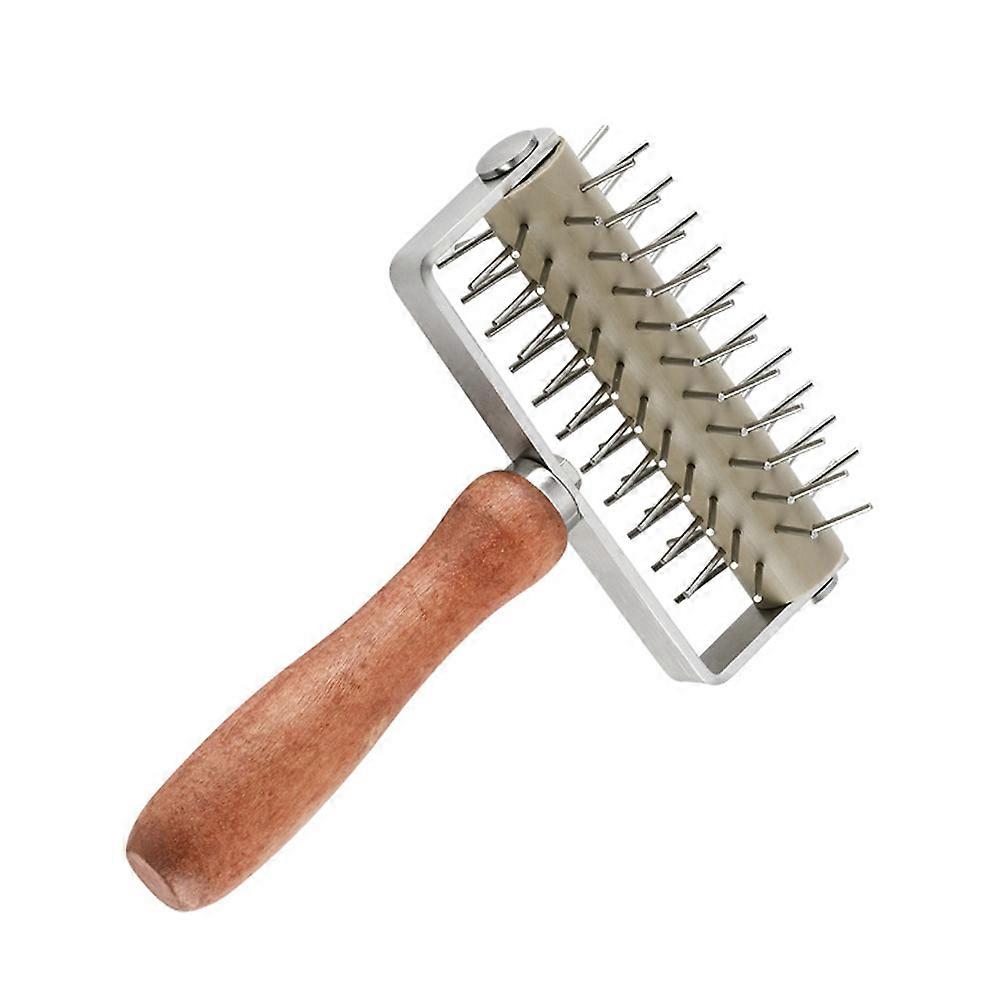 Stainless Steel Pizza Dough Roller with Handle for Home Use Prevents Blisters 7.8 Inches