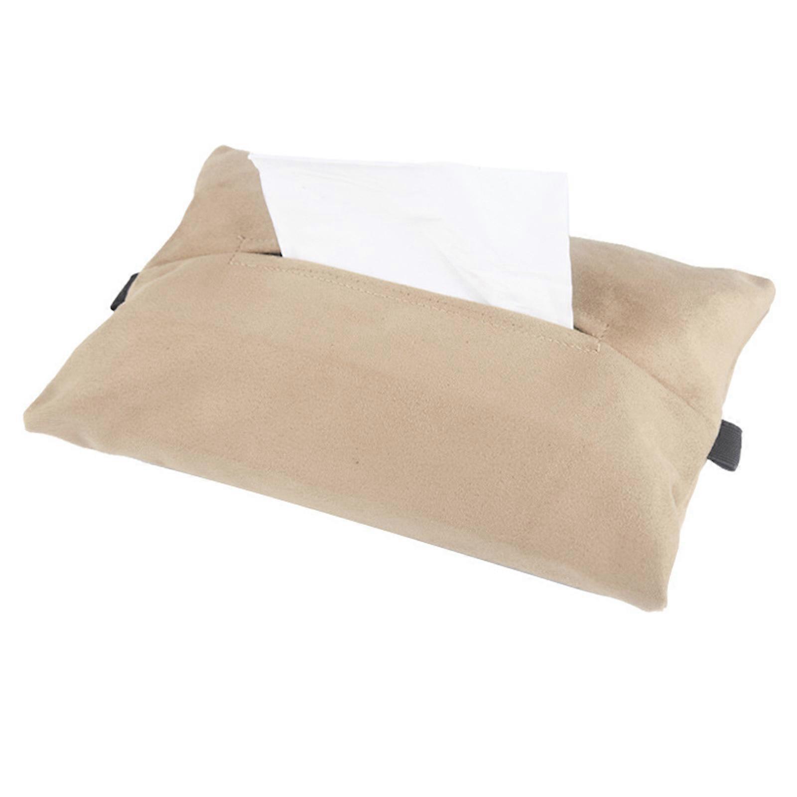 Papierhalter Reise Serviettenhalter Wiederverwendbarer Taschentuchhalter Tuch Taschentuch Box Abdeckung Hängender Papierhandtuchhalter für Auto Multicolor