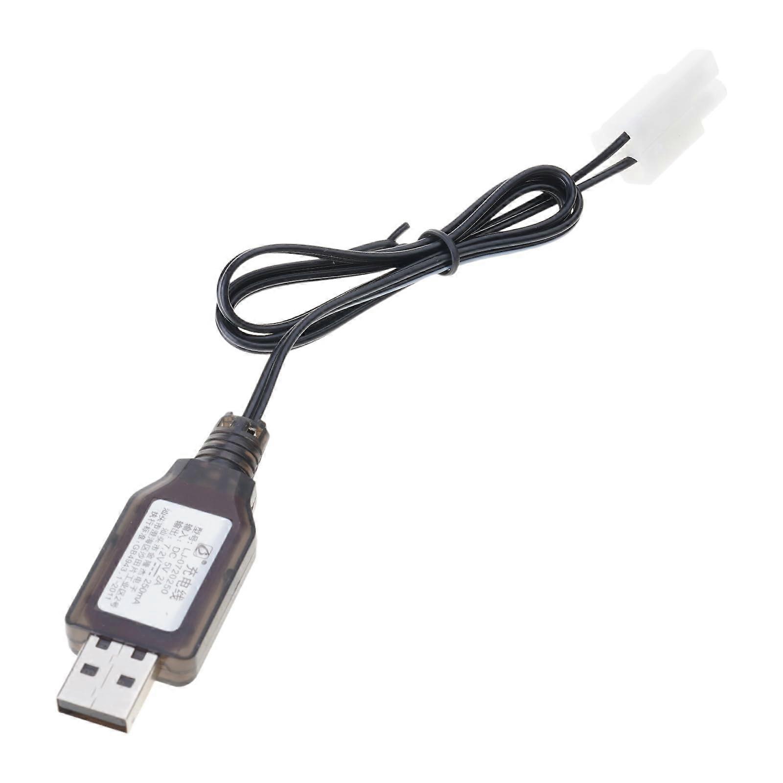 Compact 7.2V battery USB charging cable L6.22P USB charging cable for remote control car with functions