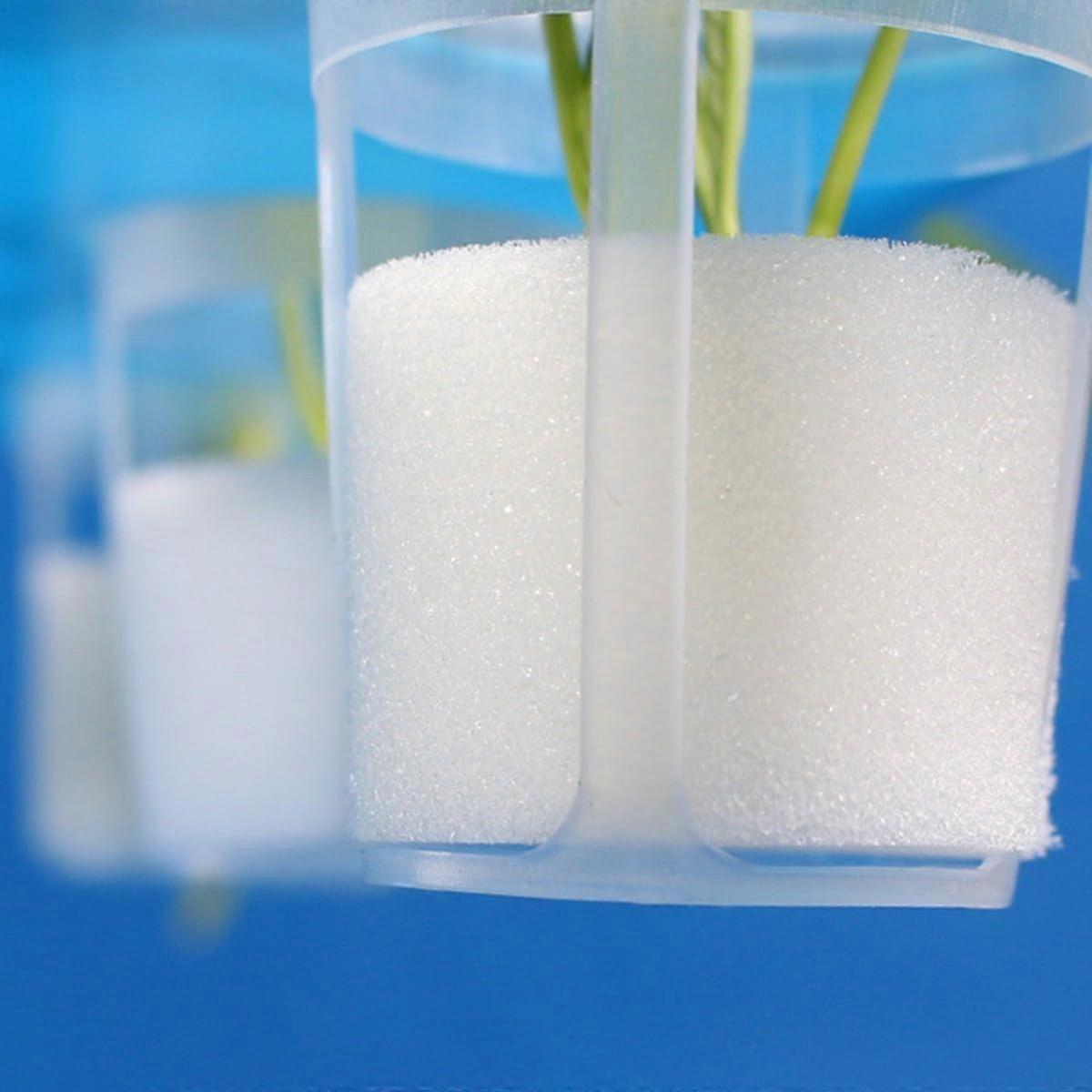 Efficient, bottomless seedling starter kit, 50 plastic planting baskets with sponge for balcony vegetables