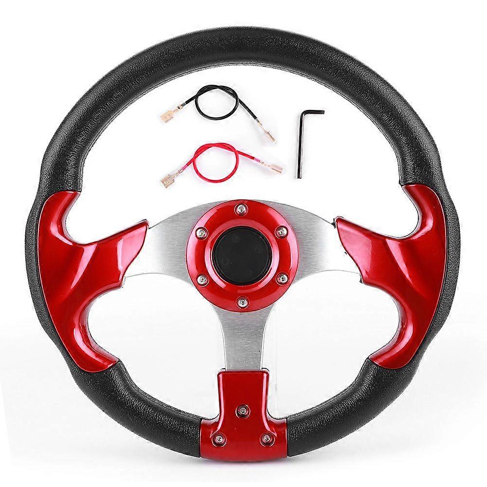320mm PVC Racing Steering Wheel with Horn Button Universal Modified Part